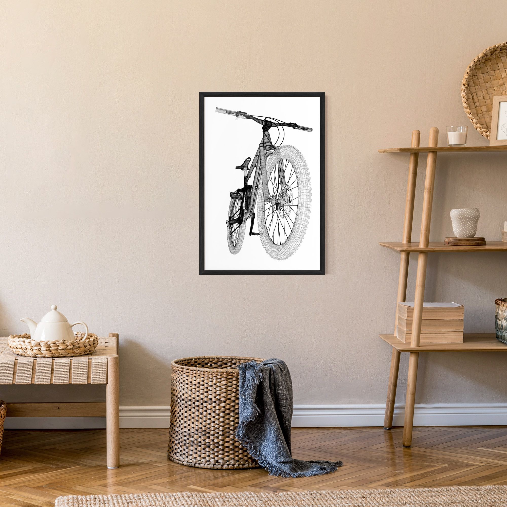 Mountain Bicycle 3d Model mockup 9