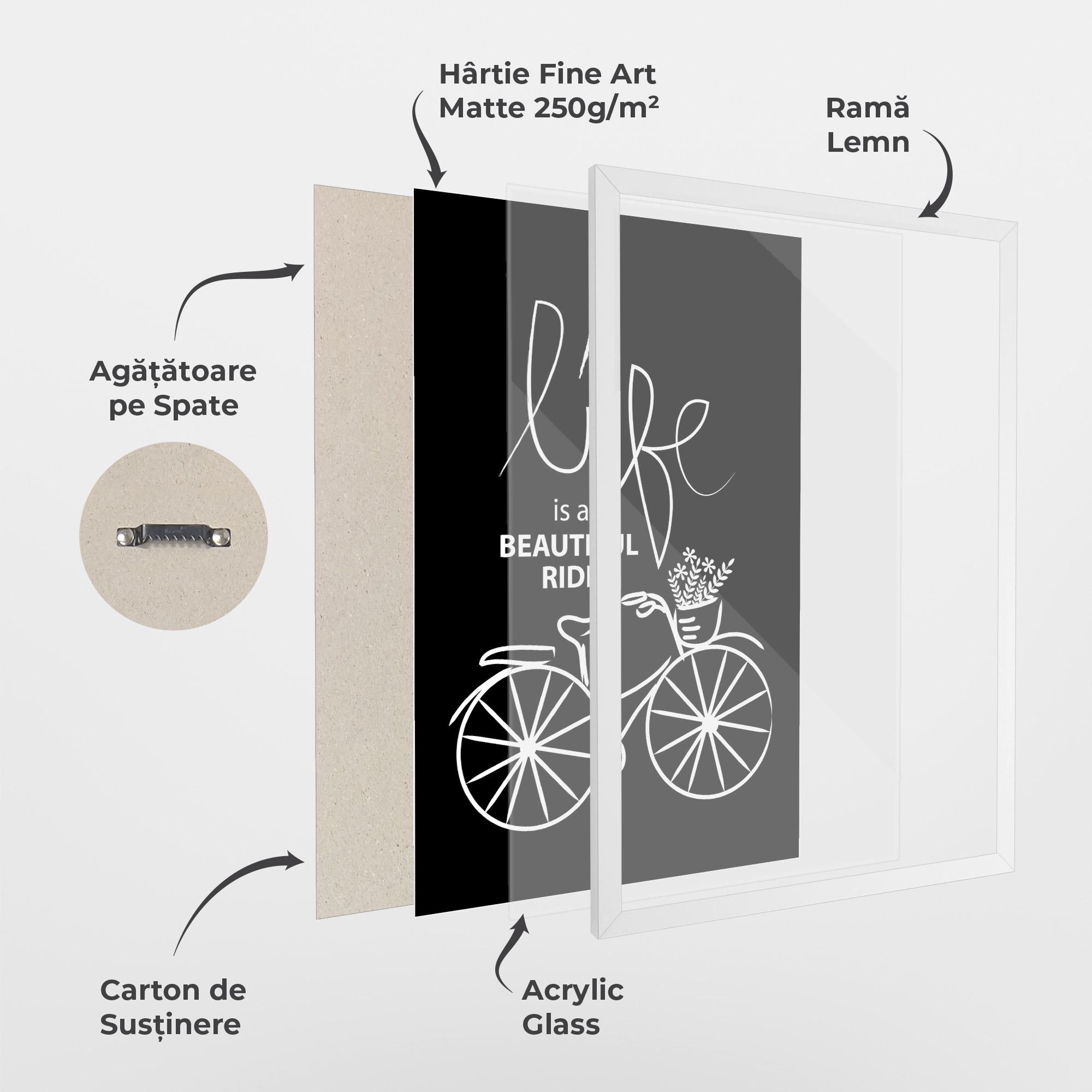 Poster Înrămat Beautiful Ride mockup 1