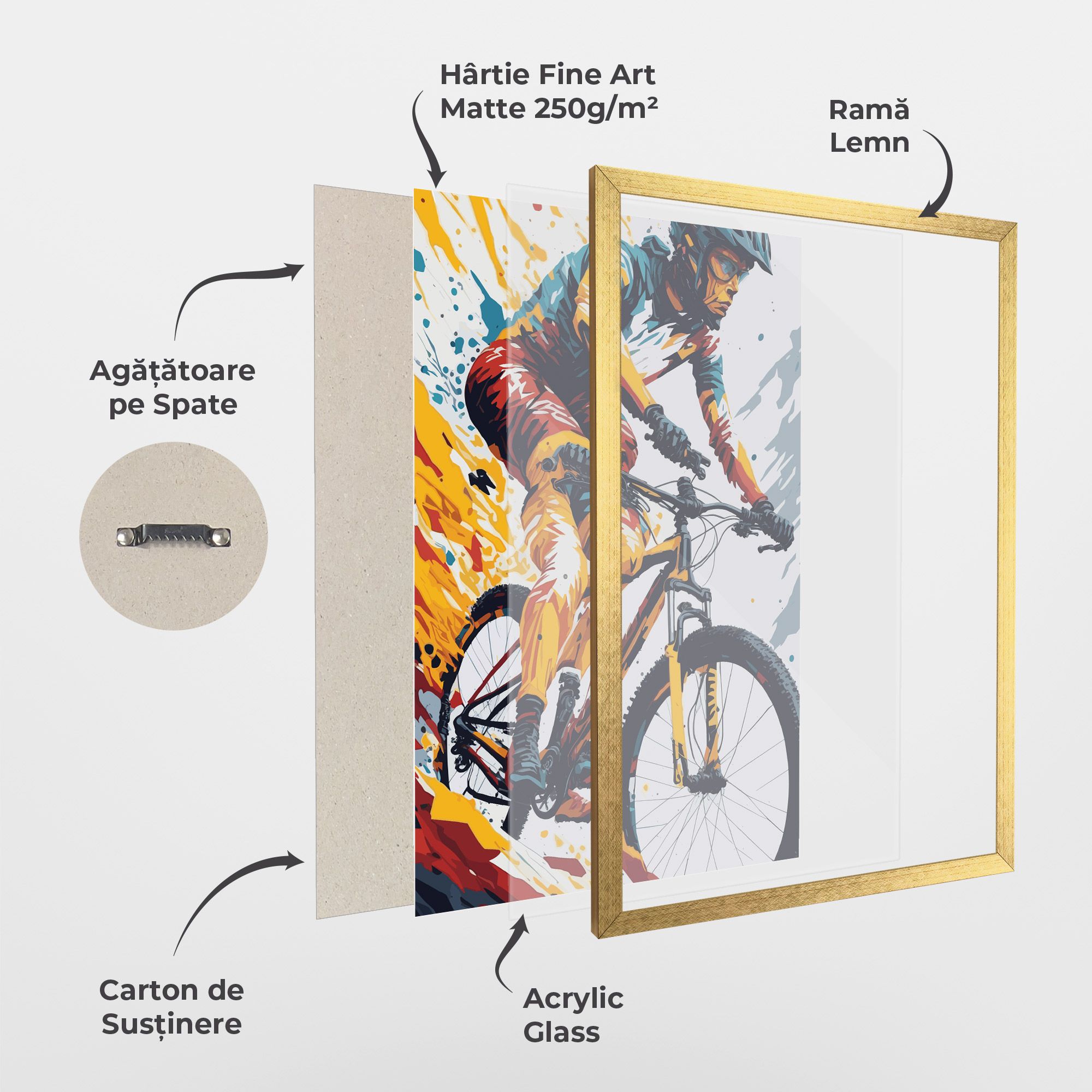Yellow Bike Art mockup 1