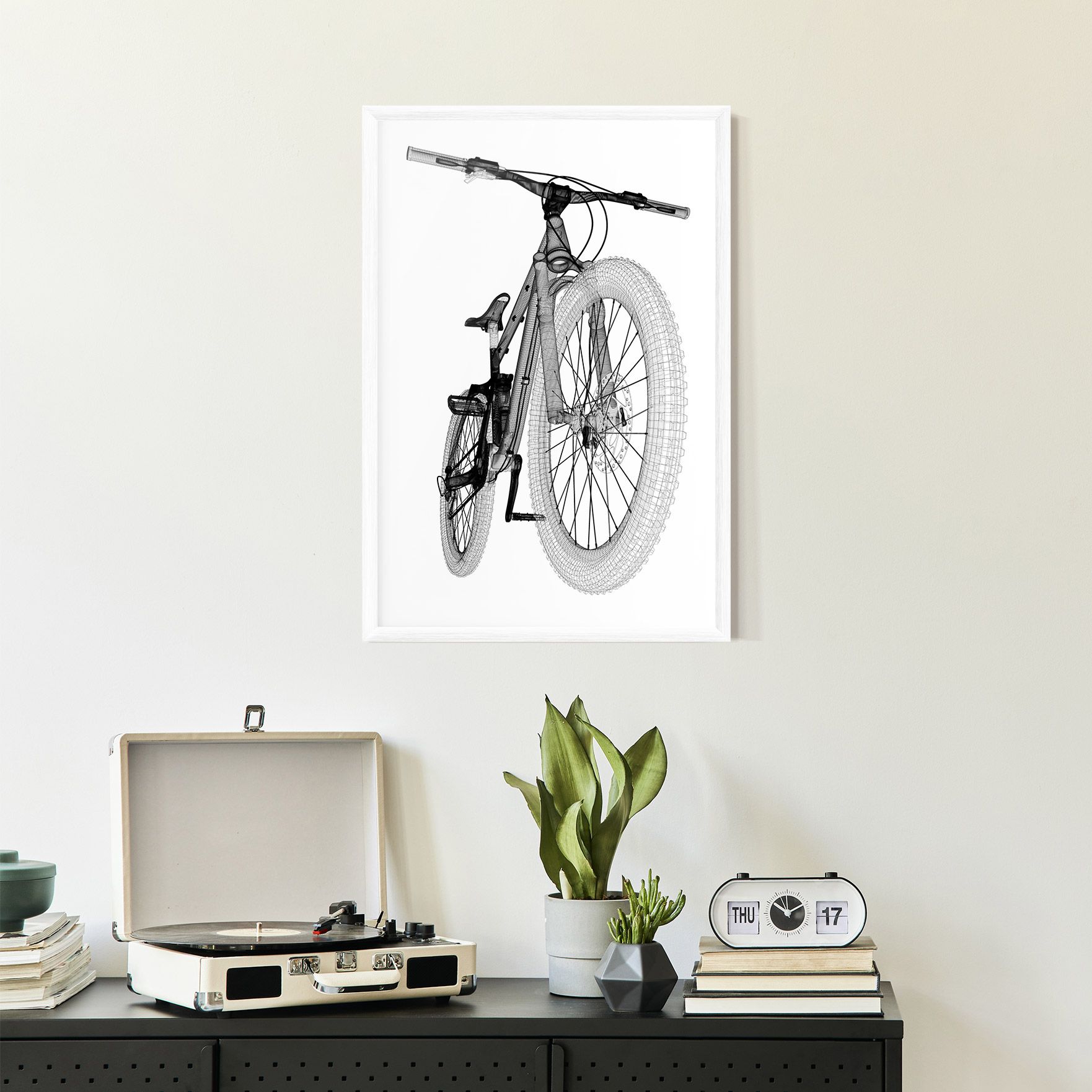 Mountain Bicycle 3d Model mockup 2