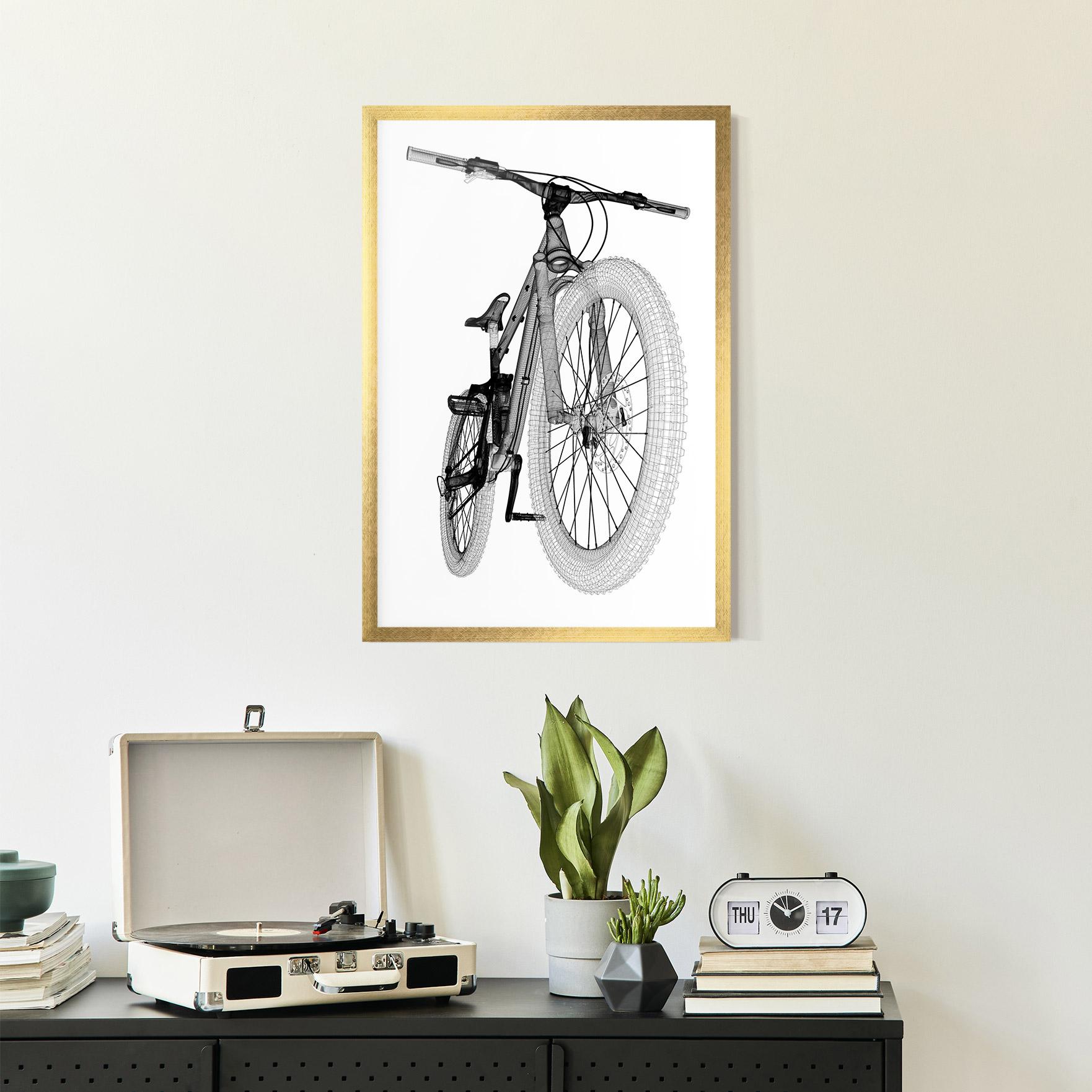 Poster Înrămat Mountain Bicycle 3d Model mockup 2