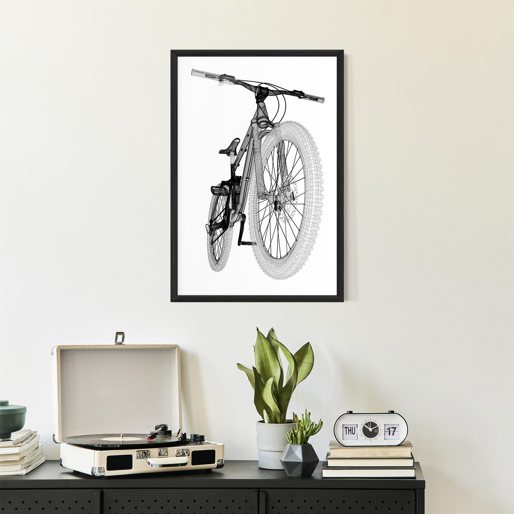 Poster Înrămat Mountain Bicycle 3d Model mockup 2