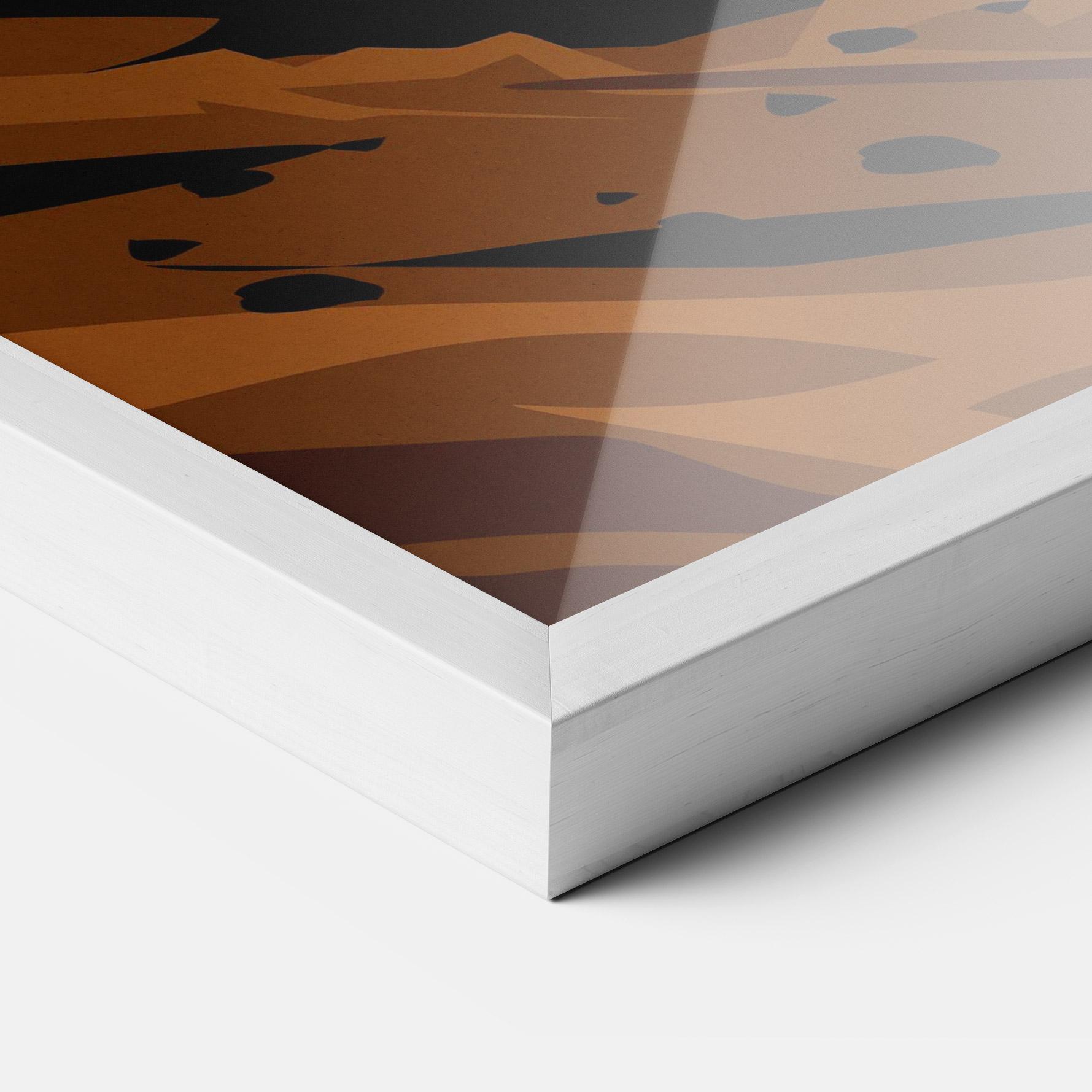 Poster Înrămat Downhill Bike mockup 3