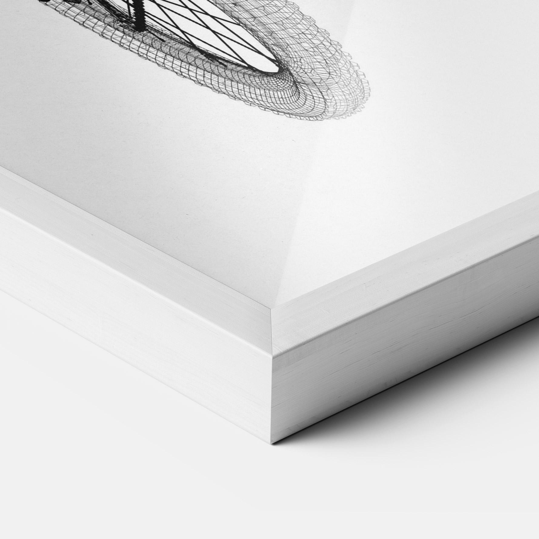 Poster Înrămat Mountain Bicycle 3d Model mockup 3