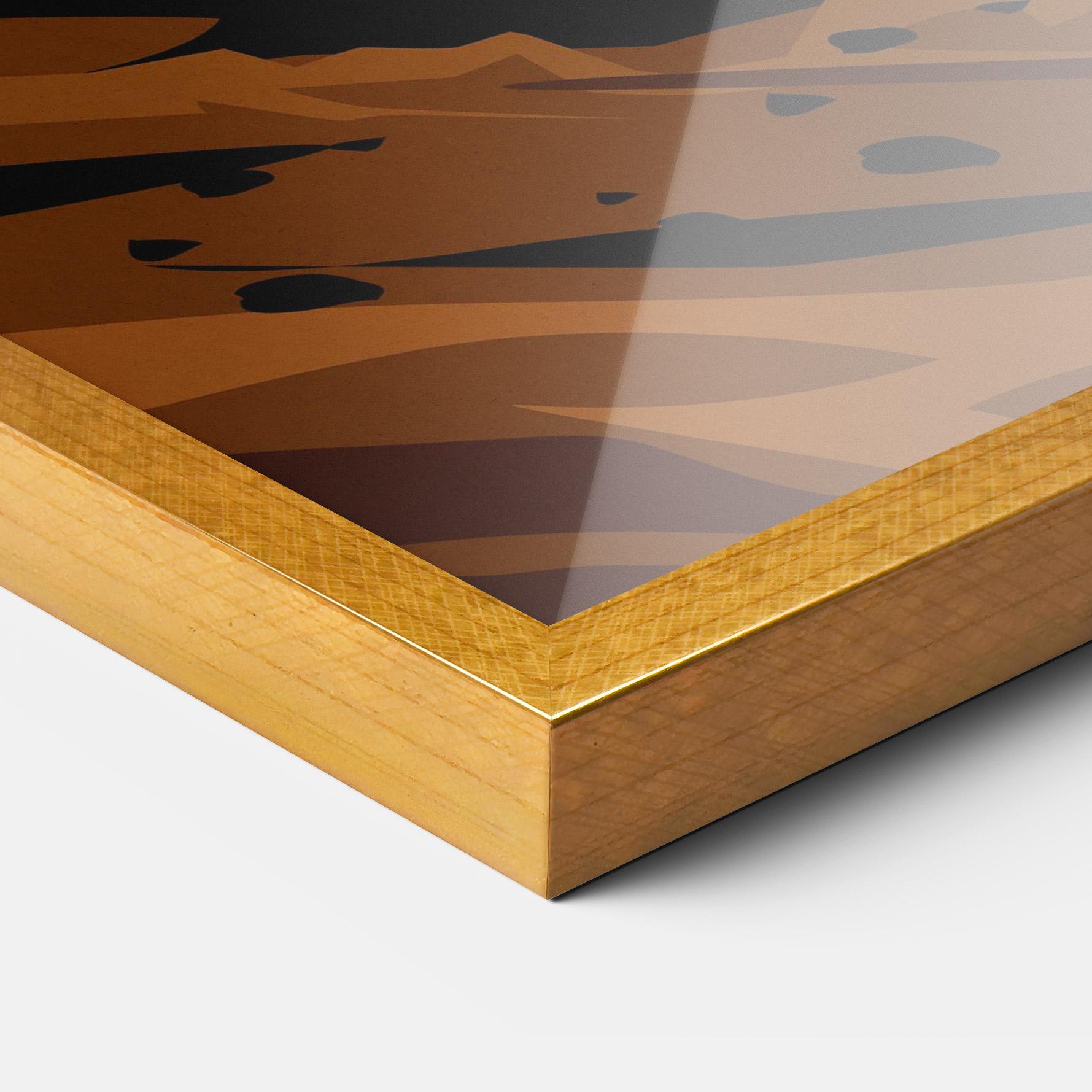 Poster Înrămat Downhill Bike mockup 3