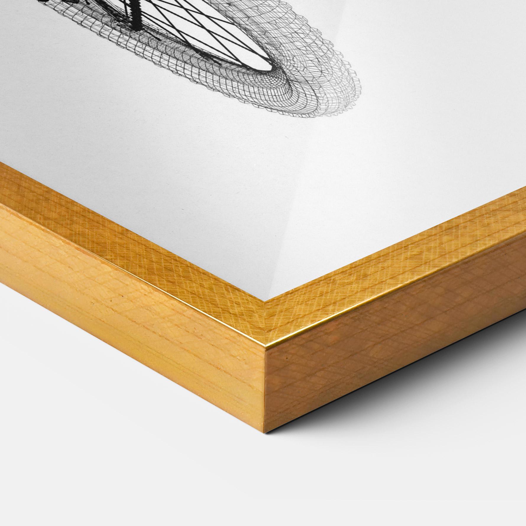 Poster Înrămat Mountain Bicycle 3d Model mockup 3