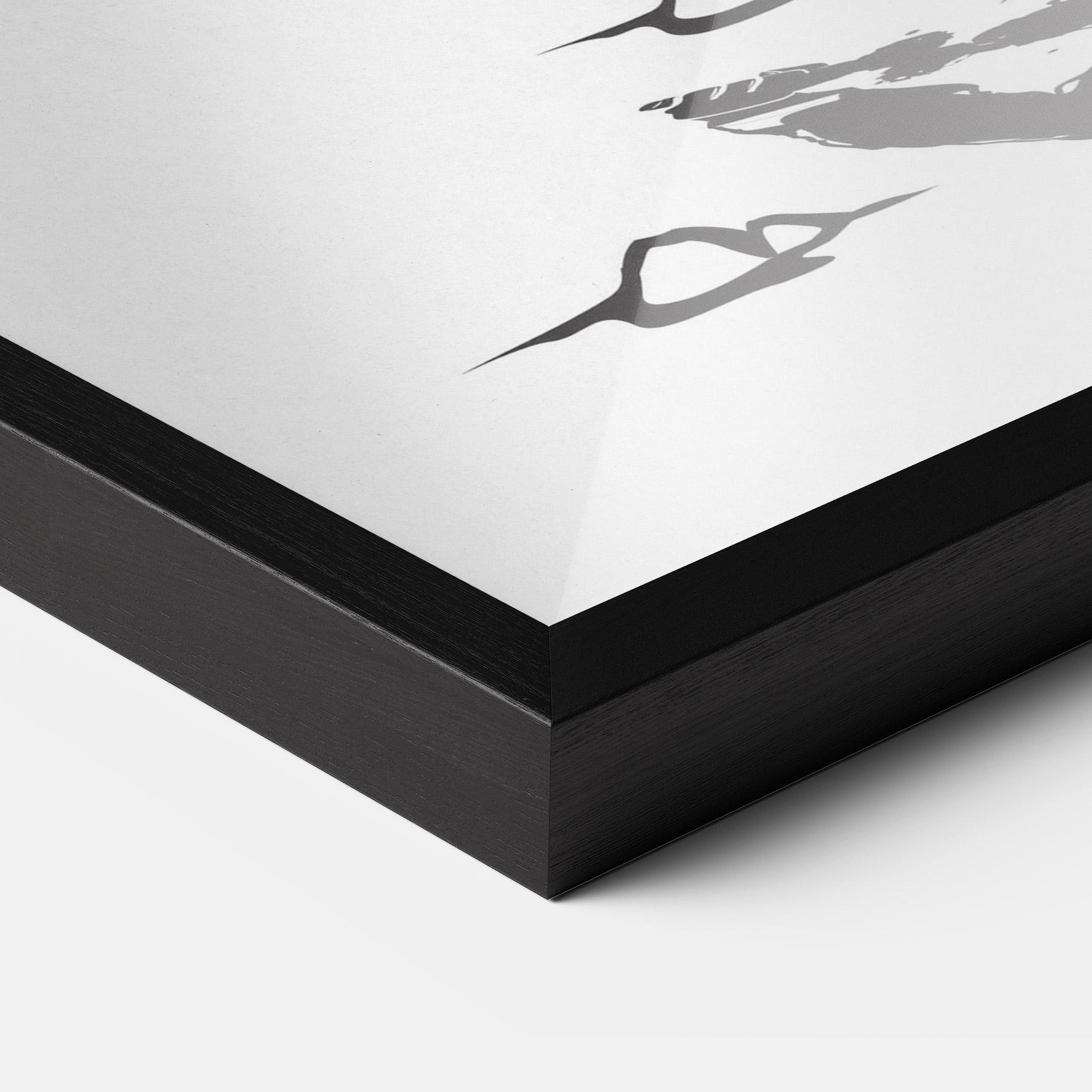 Poster Înrămat Standing Downhill mockup 3