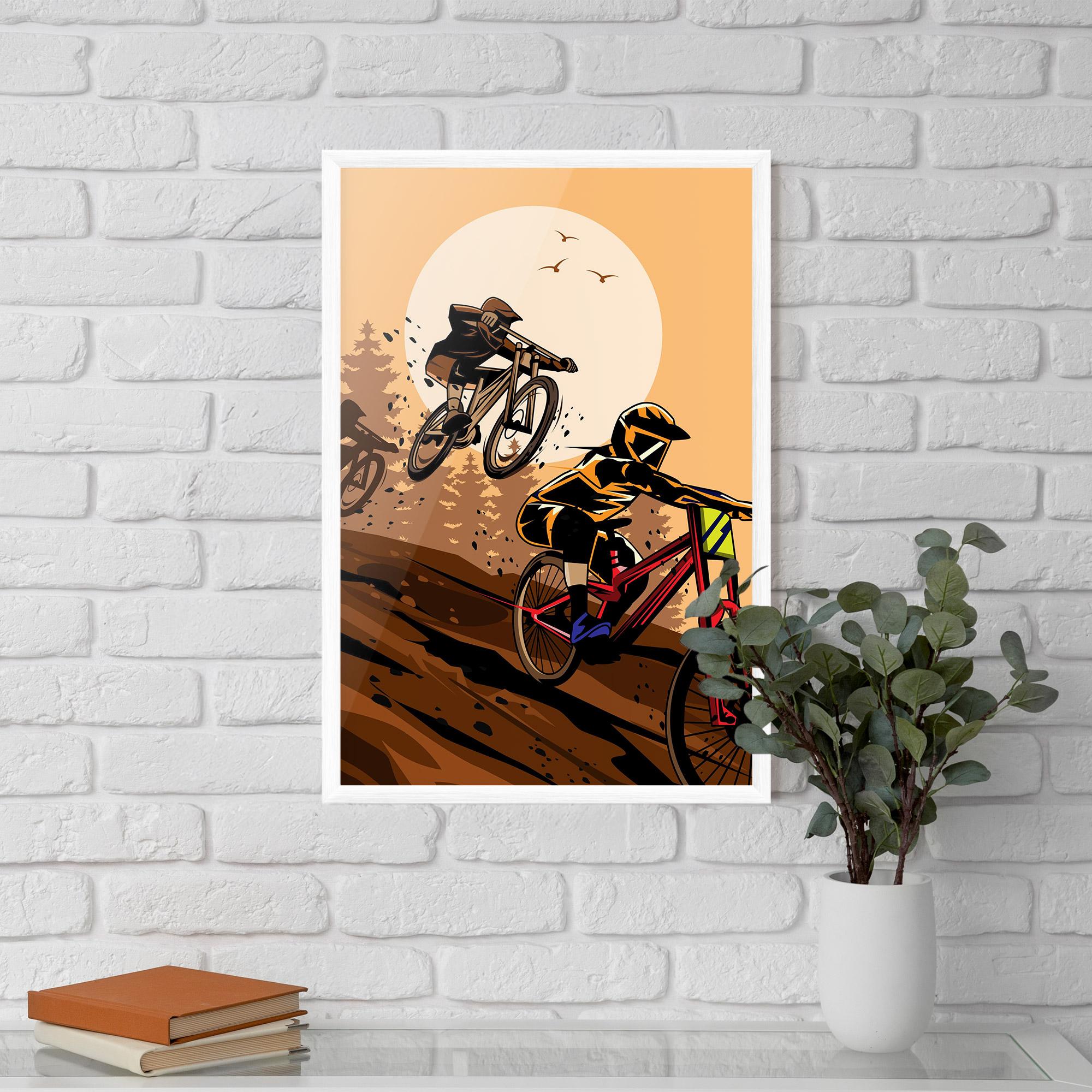Poster Înrămat Downhill Bike mockup 5
