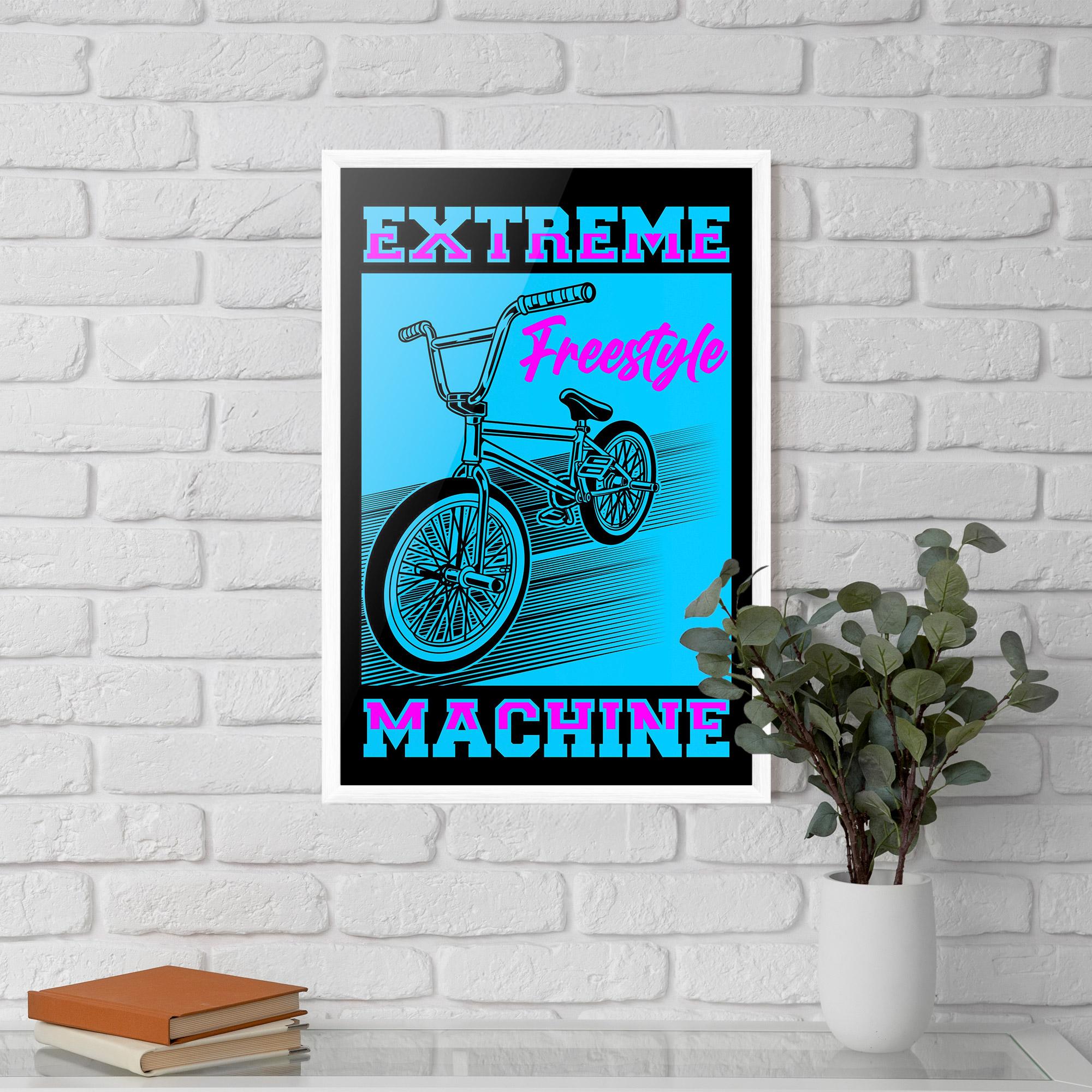 Poster Înrămat Extreme Machine mockup 5