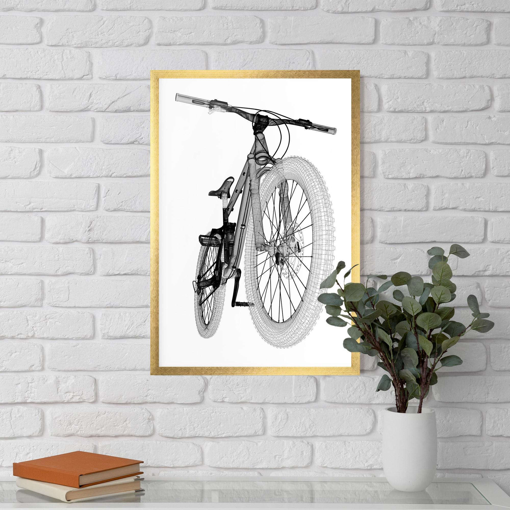 Poster Înrămat Mountain Bicycle 3d Model mockup 5