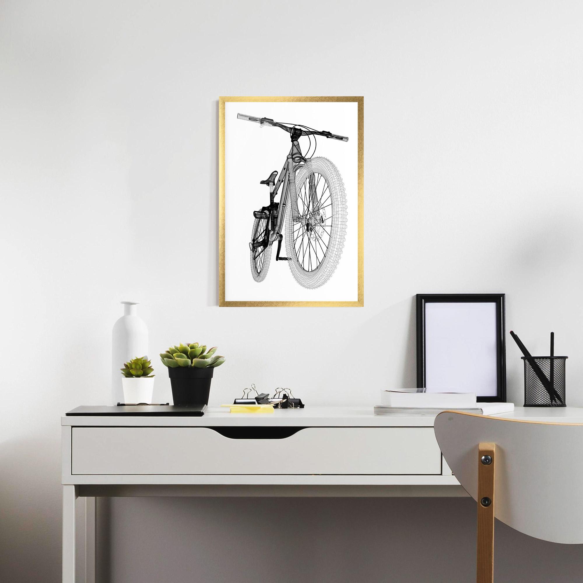 Poster Înrămat Mountain Bicycle 3d Model mockup 7