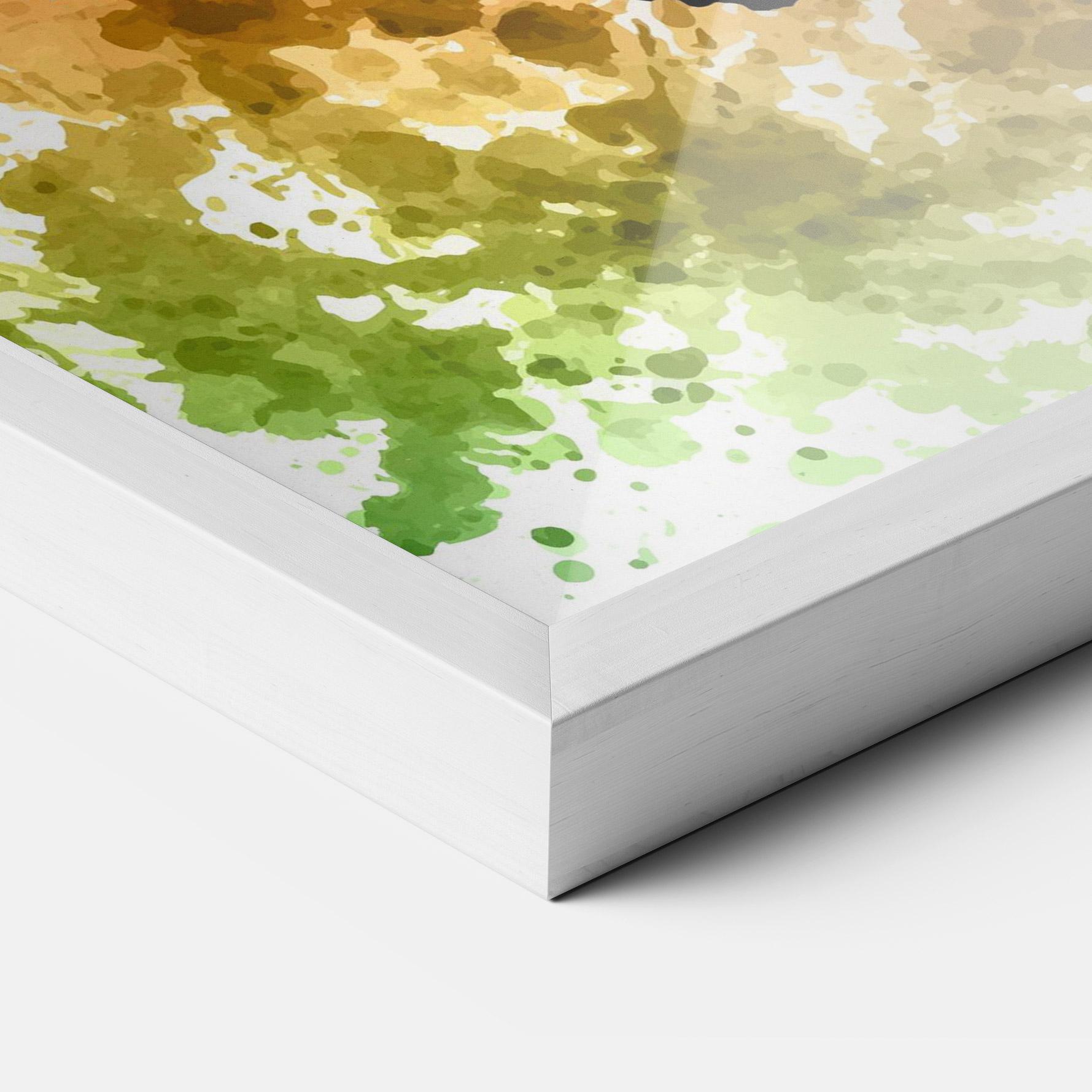 Poster Înrămat Colorful Art Football mockup 3