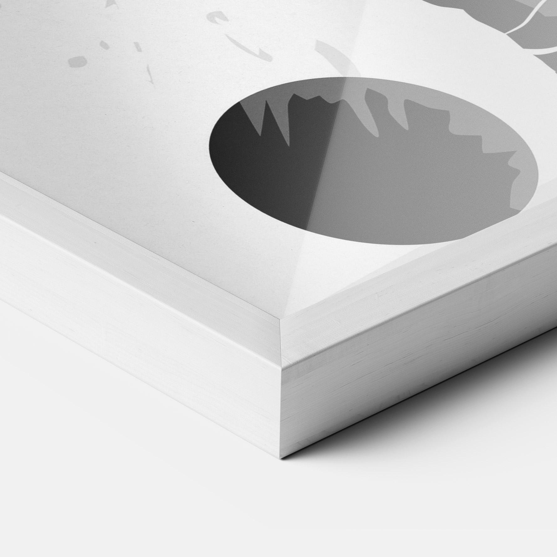 Poster Înrămat Football Shadow mockup 3