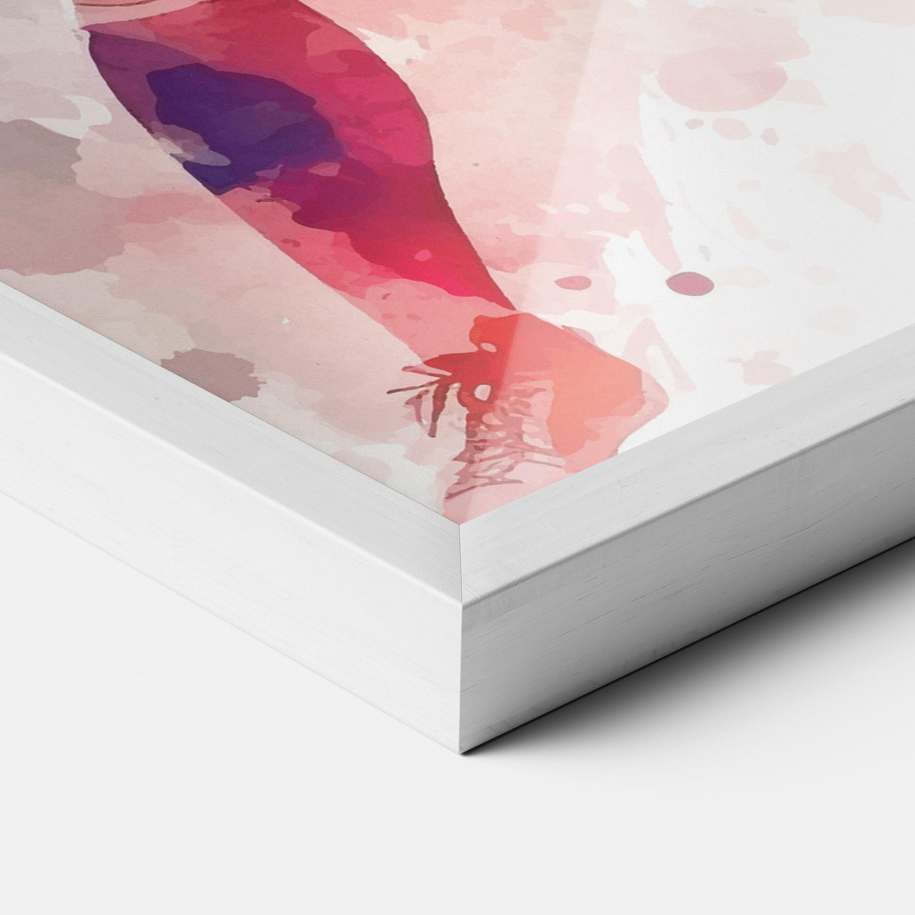 Poster Înrămat Football Watercolor mockup 3