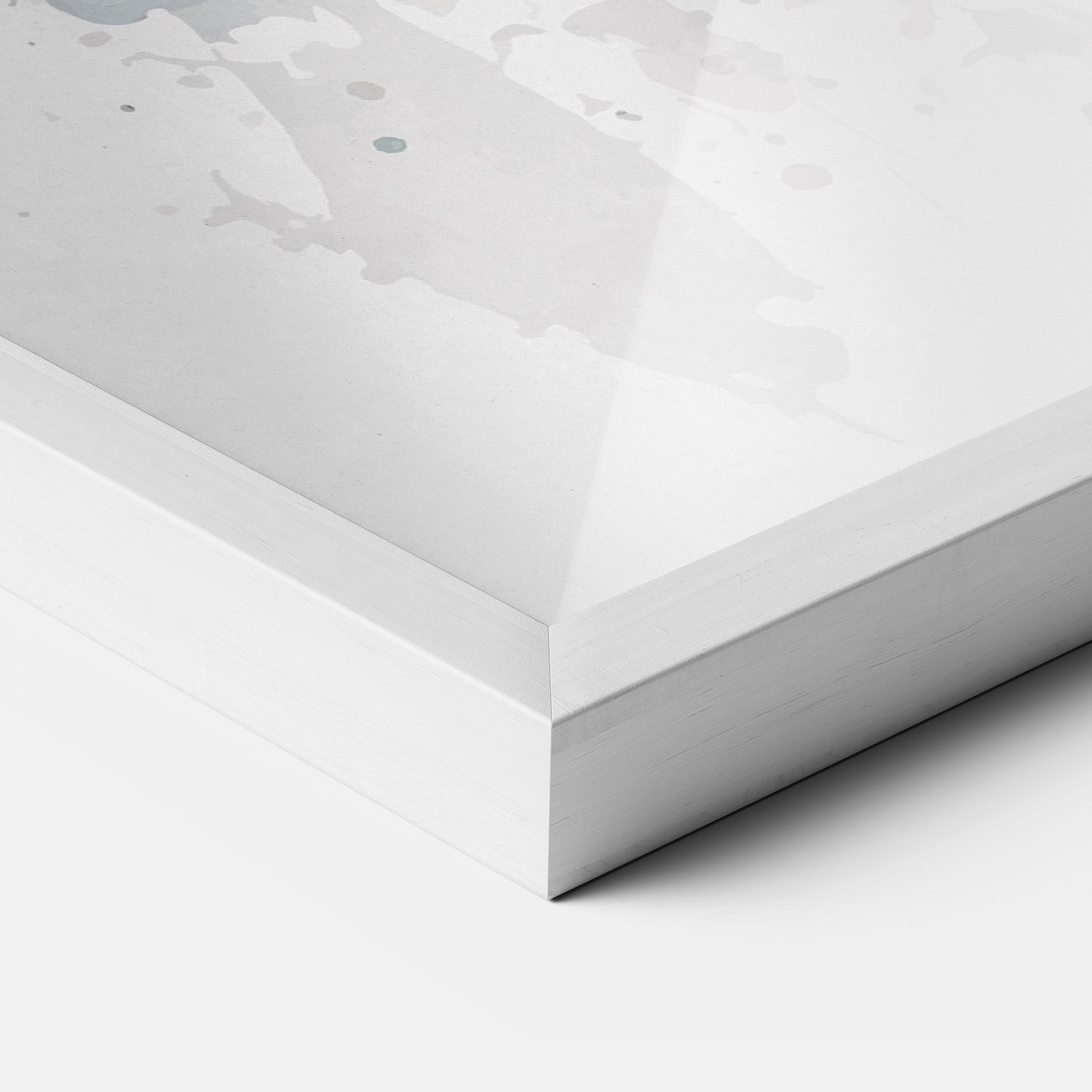 Poster Înrămat Watercolor Football mockup 3