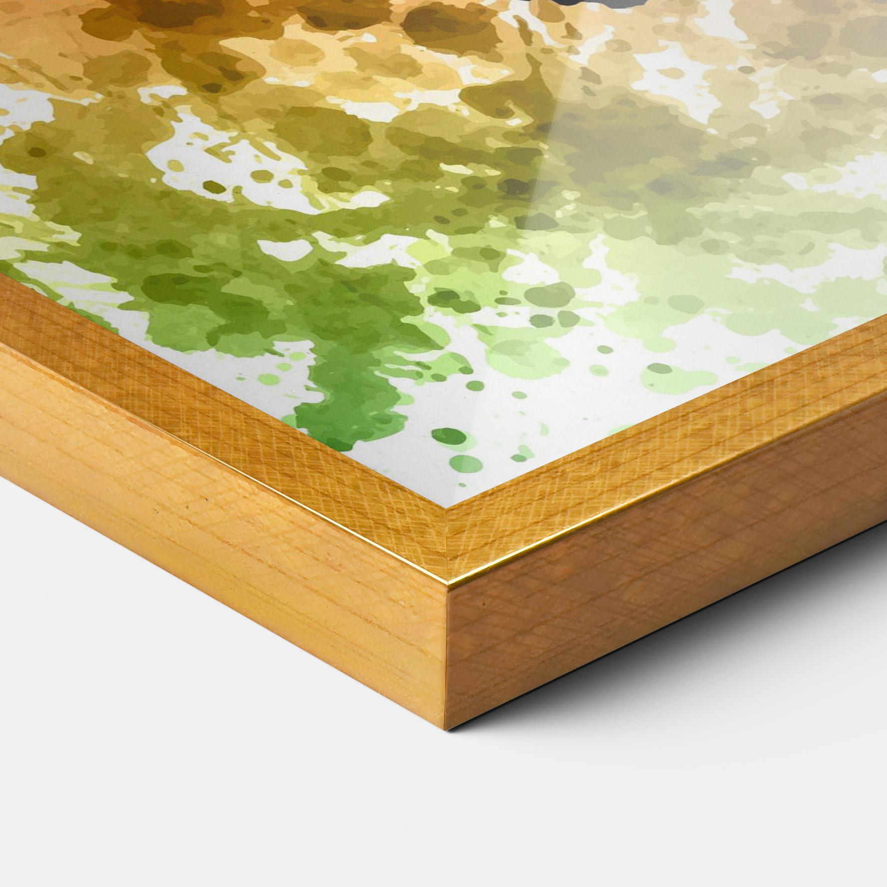 Poster Înrămat Colorful Art Football mockup 3