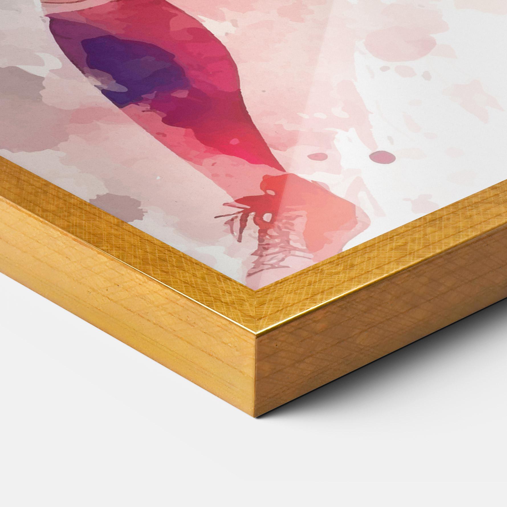 Poster Înrămat Football Watercolor mockup 3