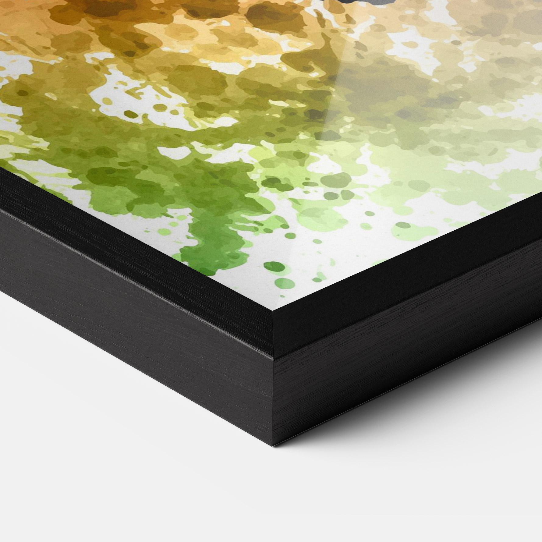 Poster Înrămat Colorful Art Football mockup 3