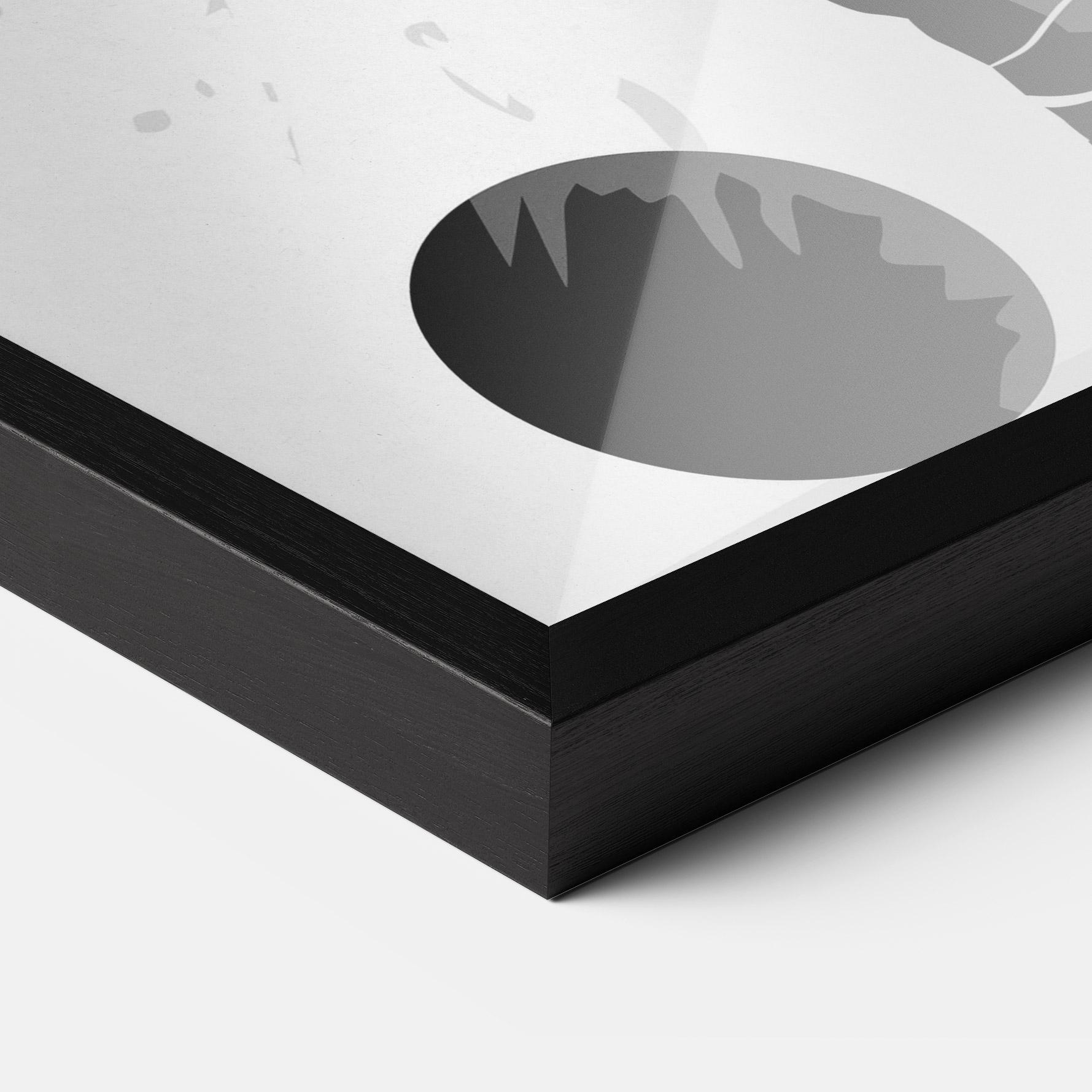 Poster Înrămat Football Shadow mockup 3