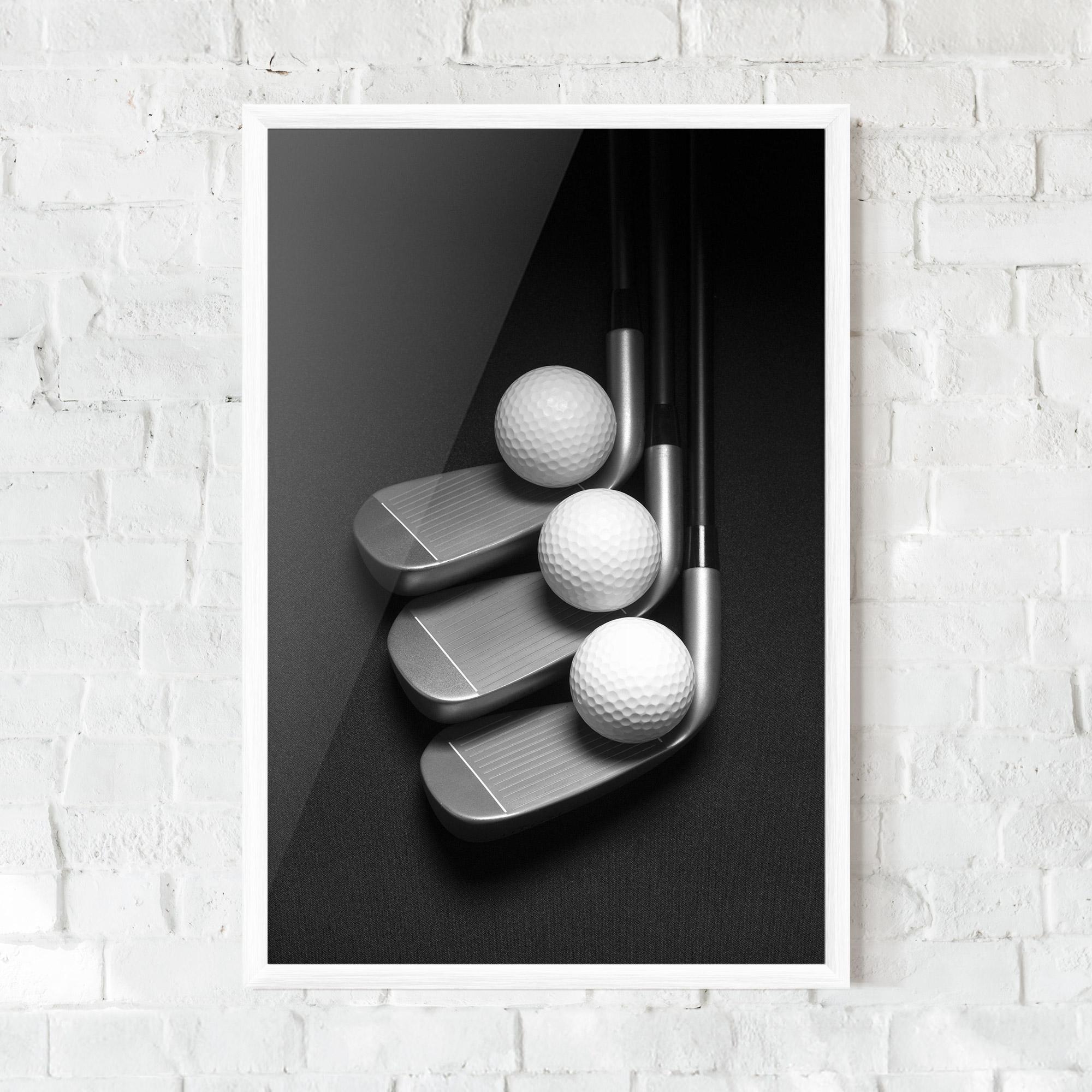 Poster Înrămat 3 Golf Balls mockup 0