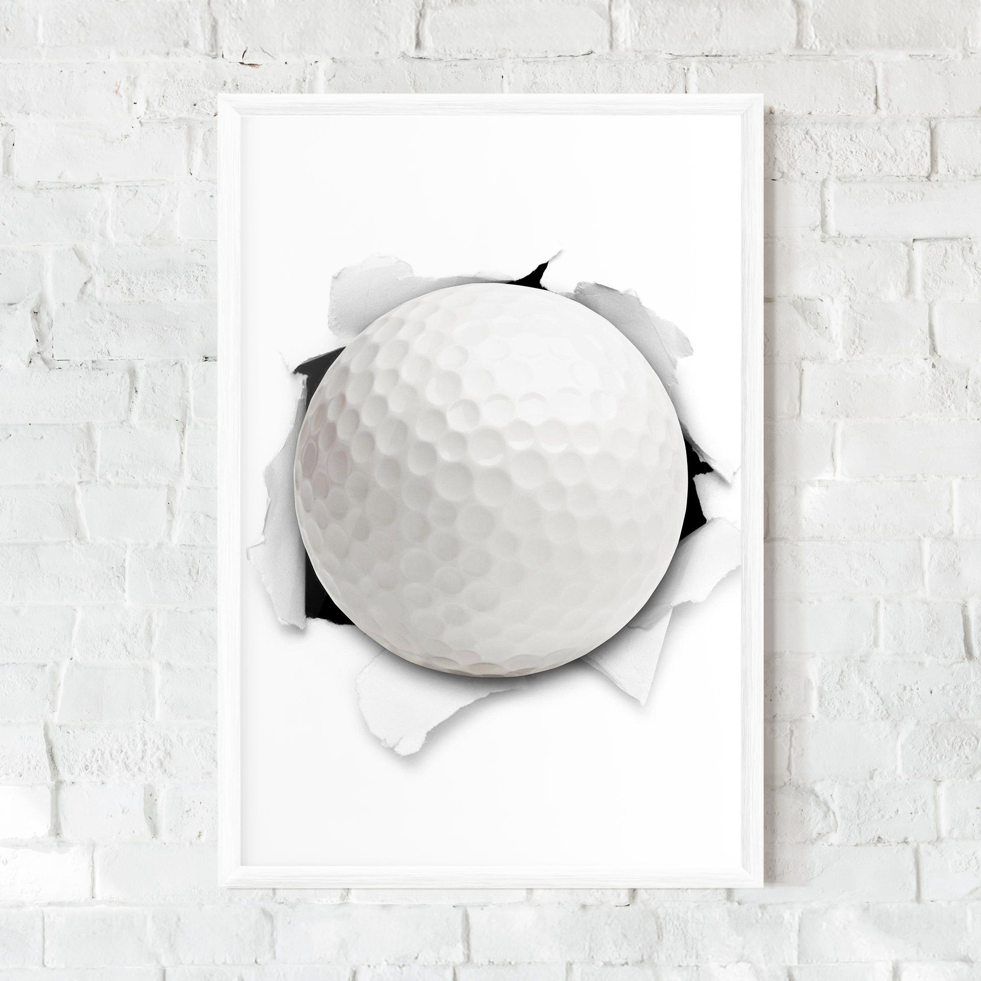 Golf Ball Bursting Hole mockup 0