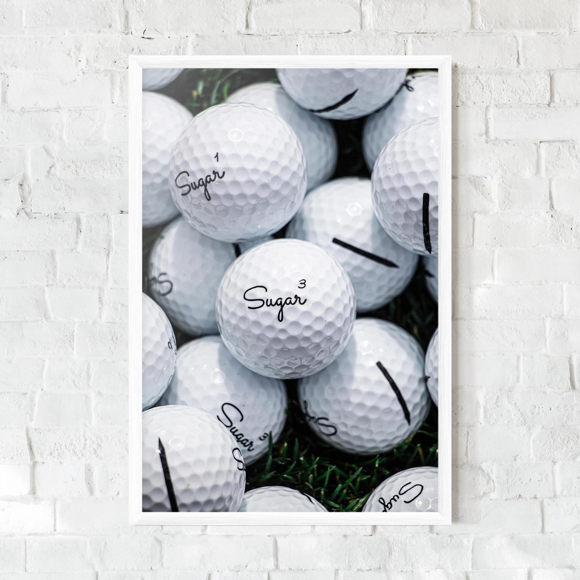 Poster Înrămat Sugar Golf Balls mockup 0