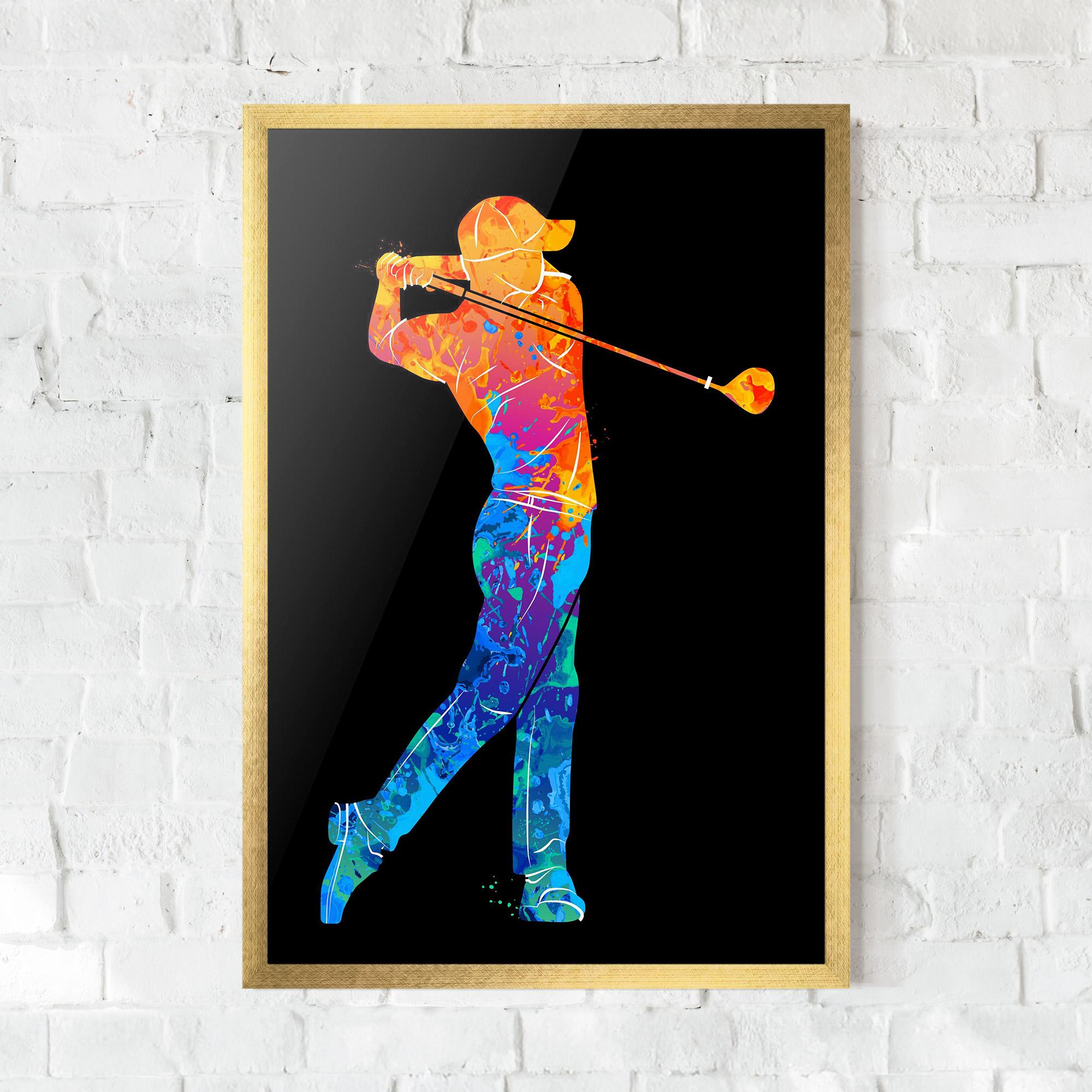 Poster Înrămat Color Mix Golf mockup 0