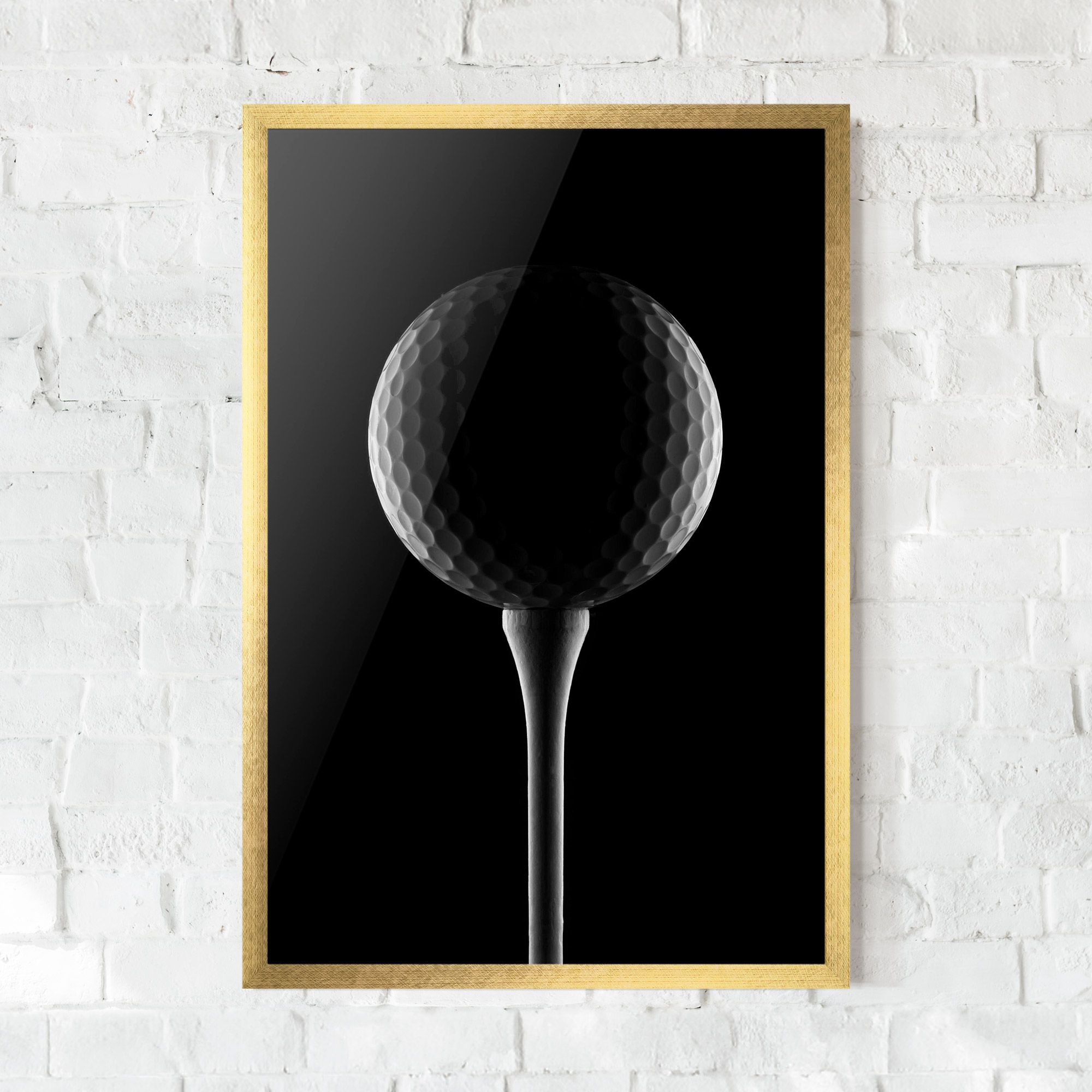 Golf Ball Black mockup 0