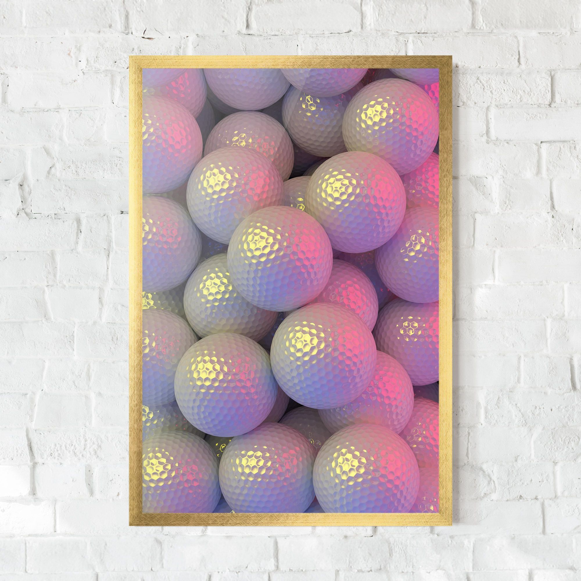 Purple Light Golf Ball mockup 0