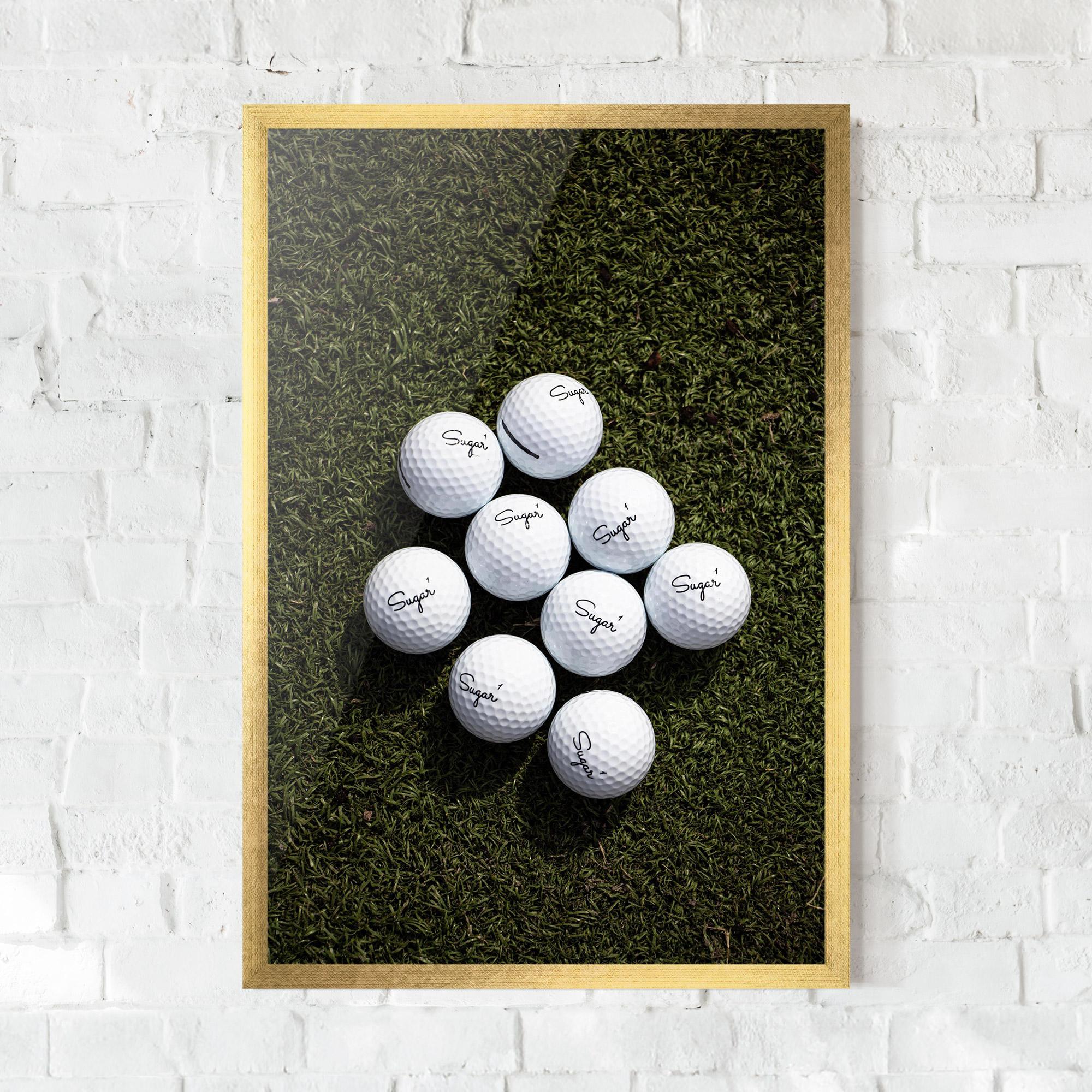 Poster Înrămat Sugar 1 Golf Balls mockup 0