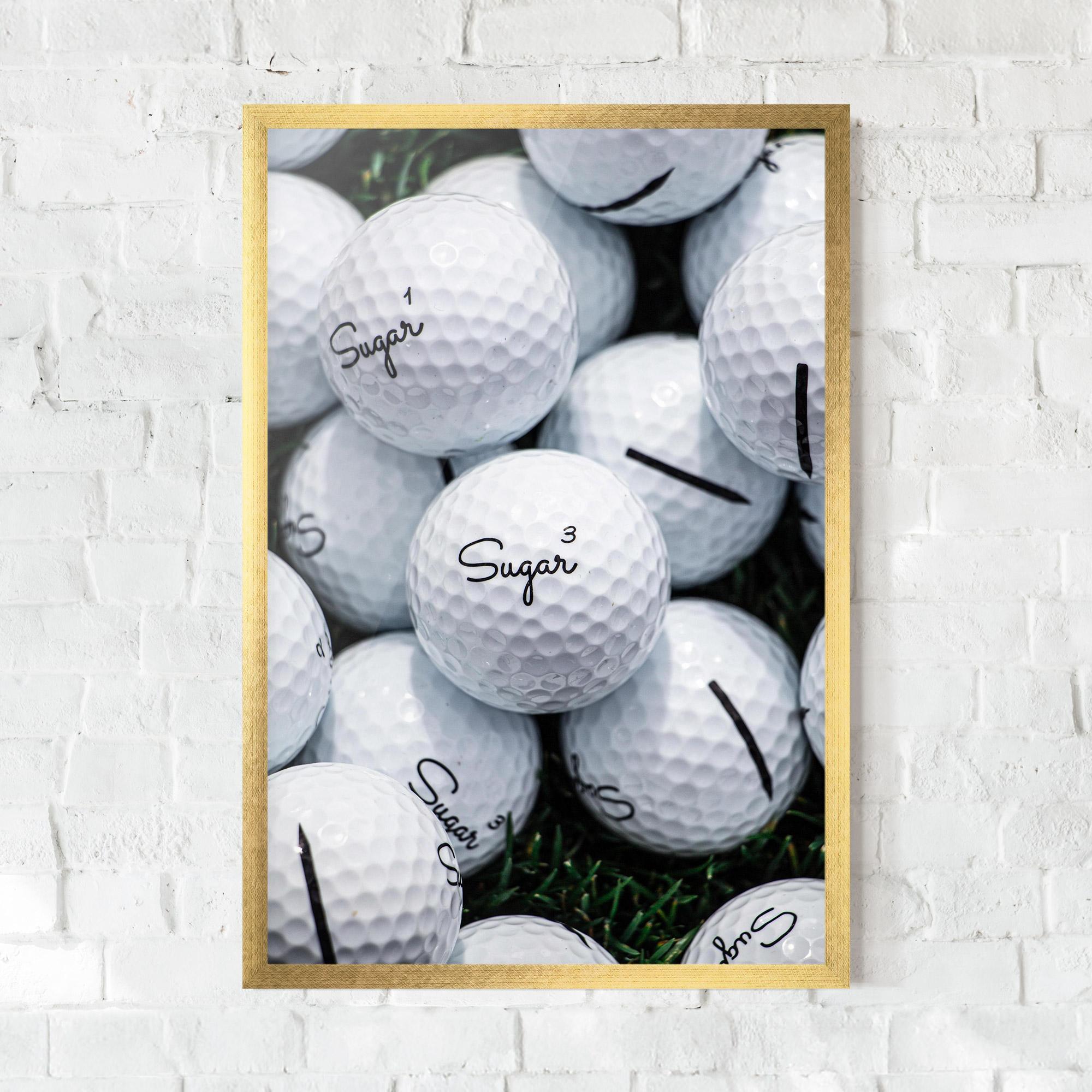 Poster Înrămat Sugar Golf Balls mockup 0