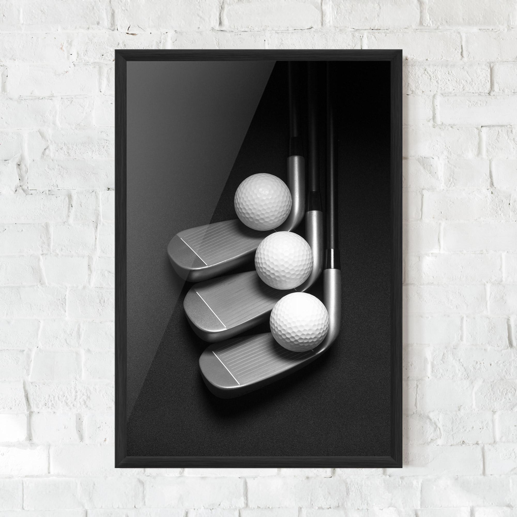 Poster Înrămat 3 Golf Balls mockup 0