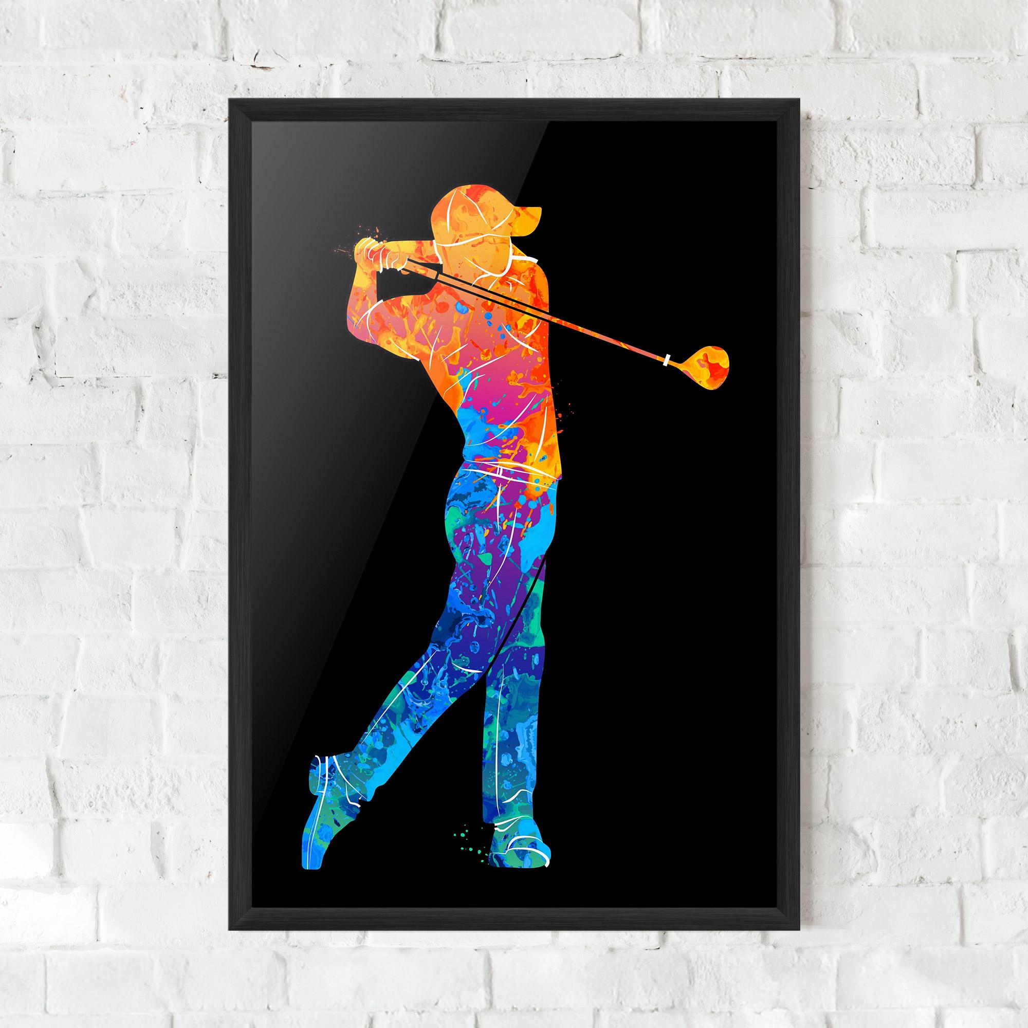 Poster Înrămat Color Mix Golf mockup 0