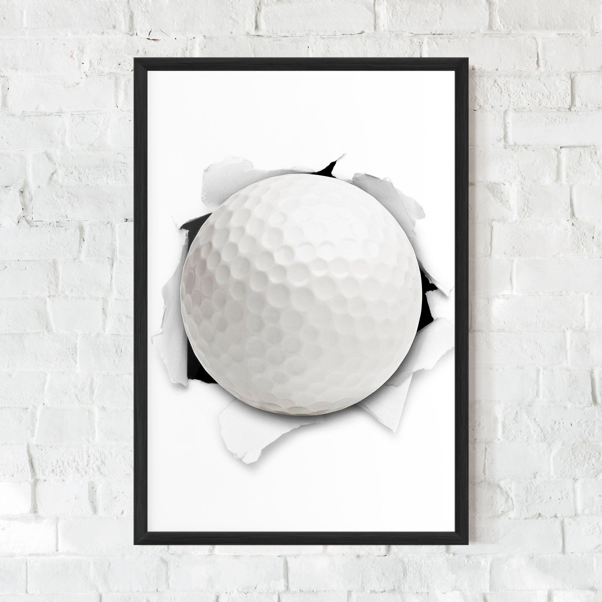 Golf Ball Bursting Hole mockup 0