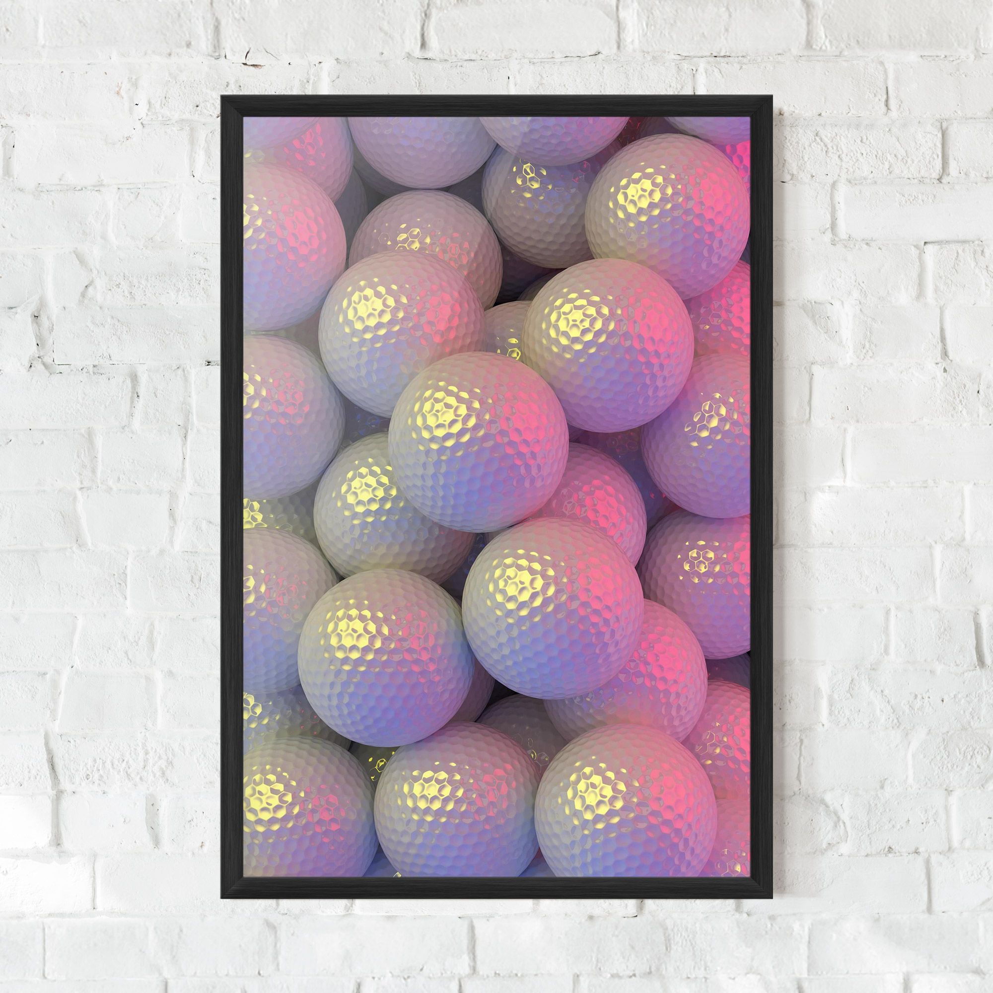 Purple Light Golf Ball mockup 0