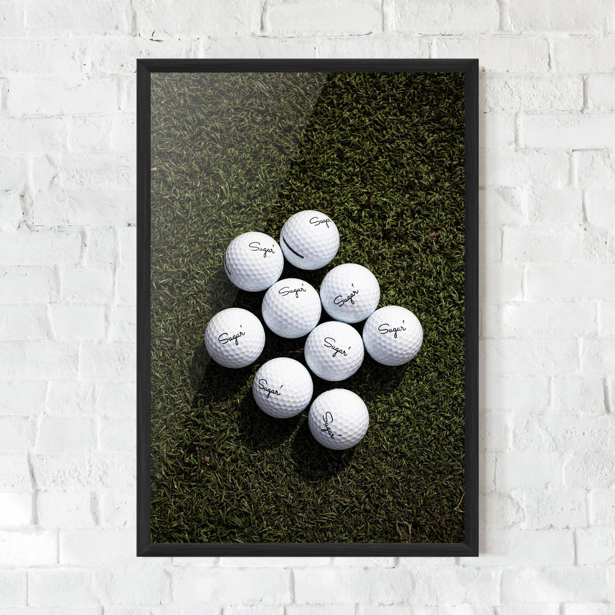 Poster Înrămat Sugar 1 Golf Balls mockup 0