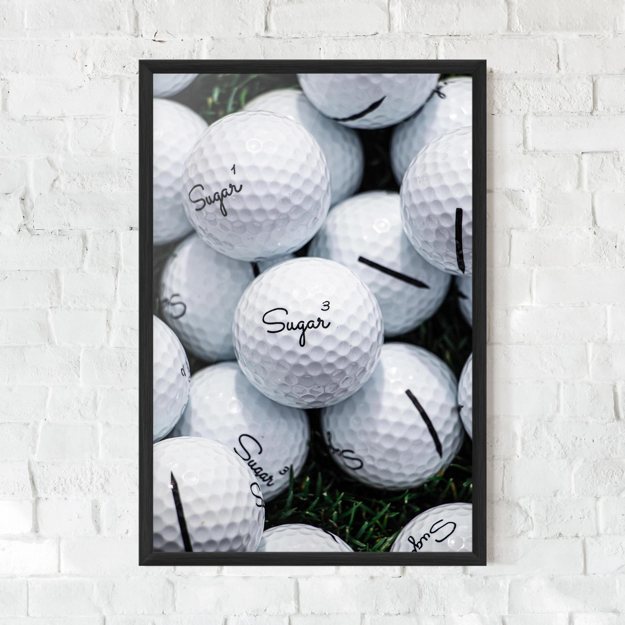 Poster Înrămat Sugar Golf Balls mockup 0