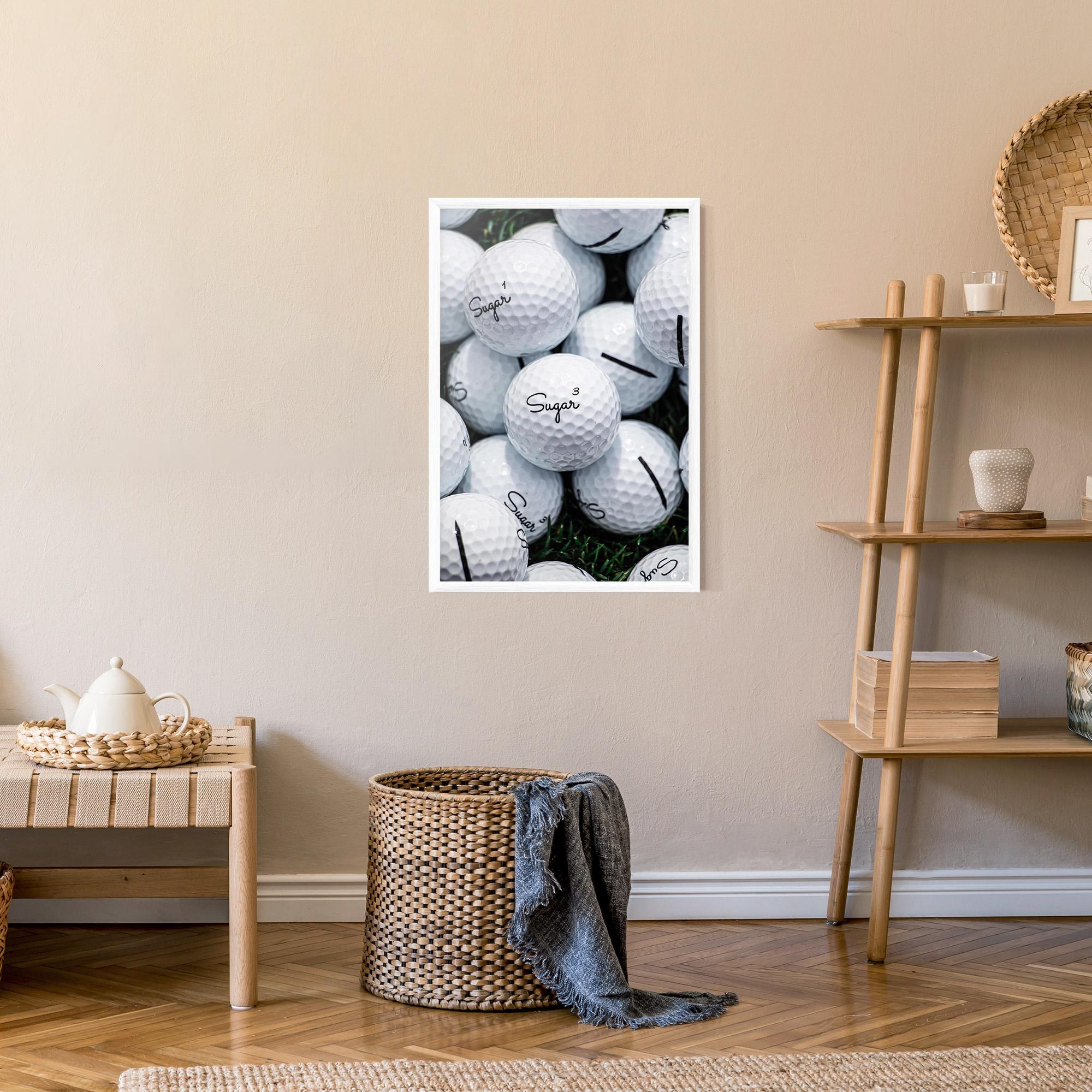 Poster Înrămat Sugar Golf Balls mockup 9
