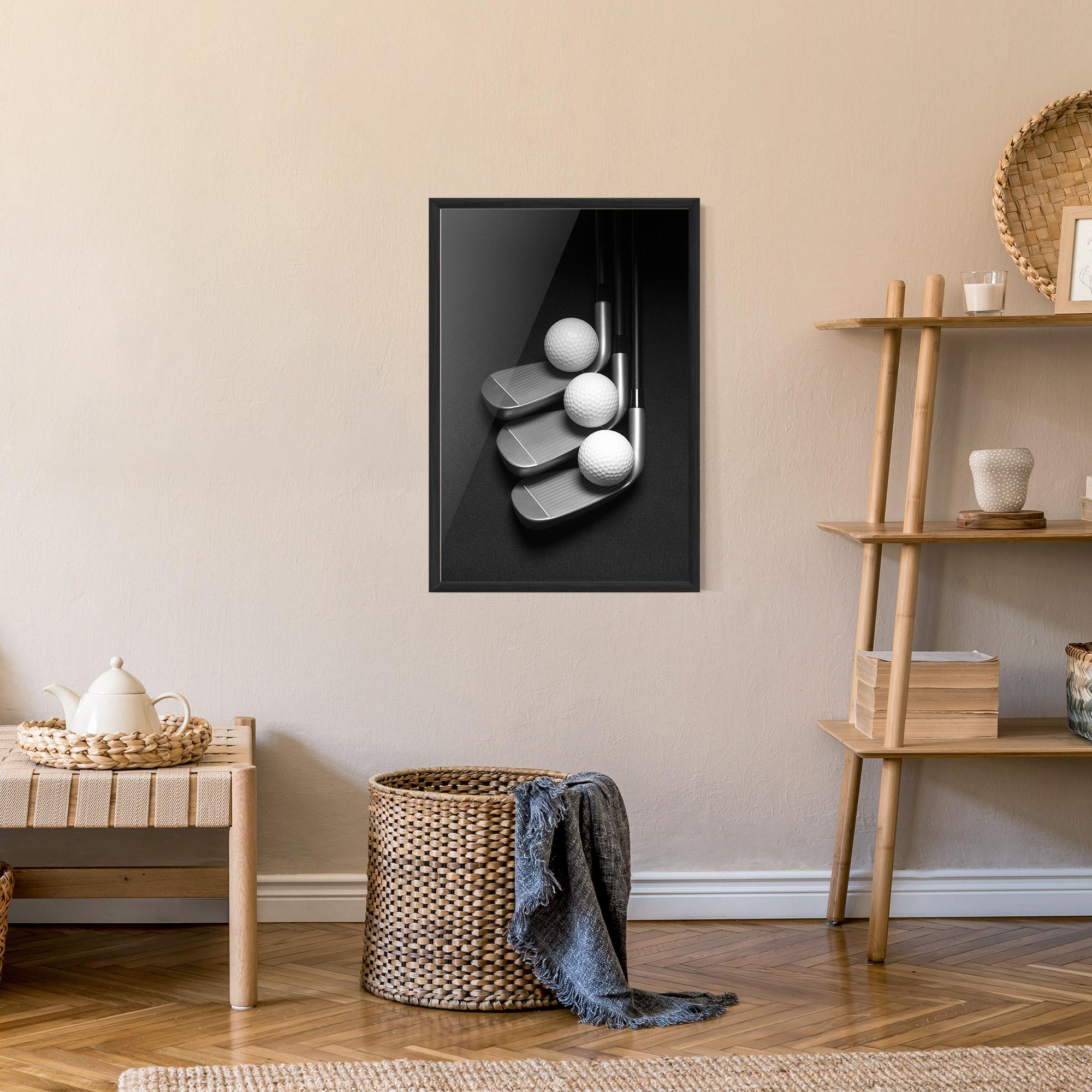 Poster Înrămat 3 Golf Balls mockup 9