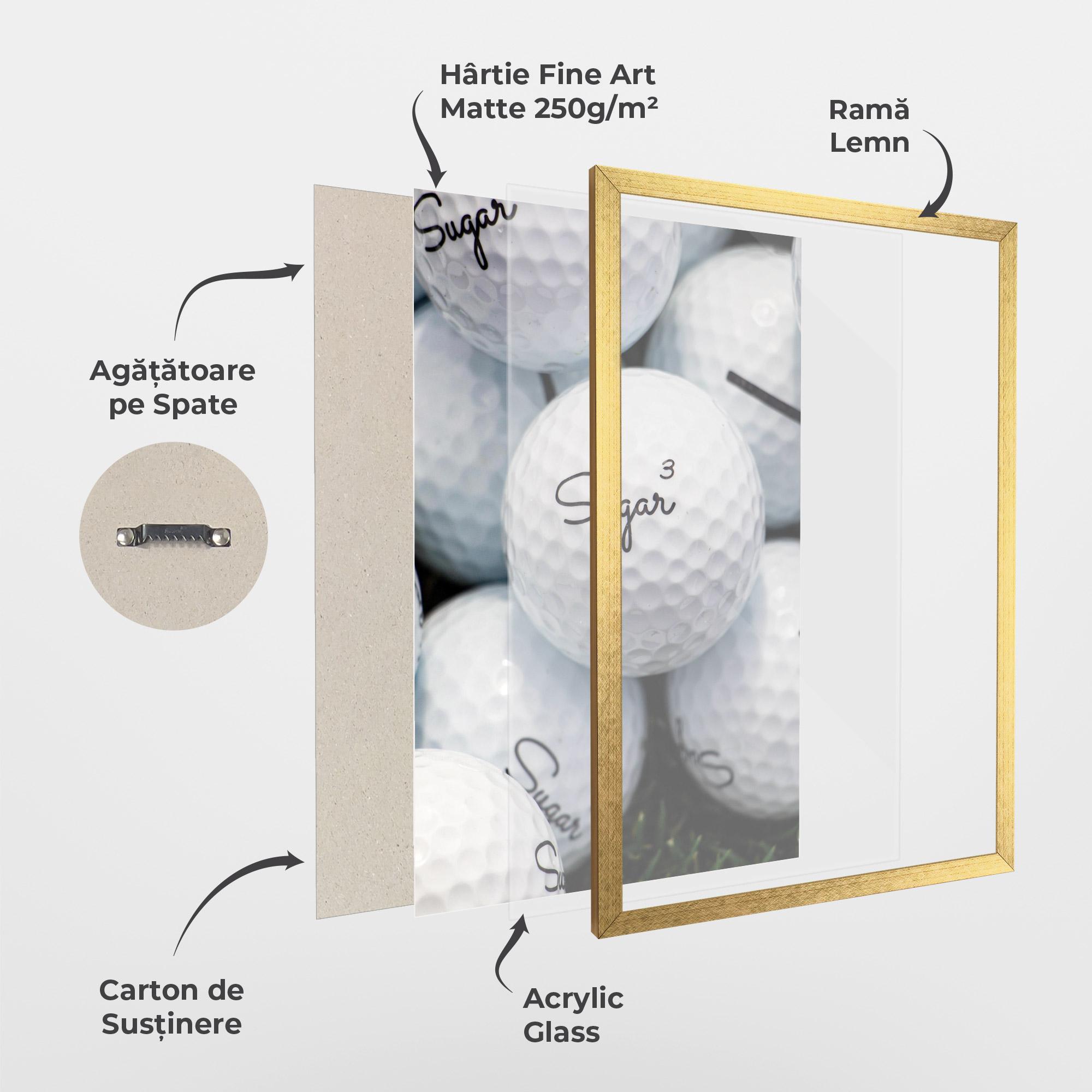 Poster Înrămat Sugar Ball Close Up mockup 1