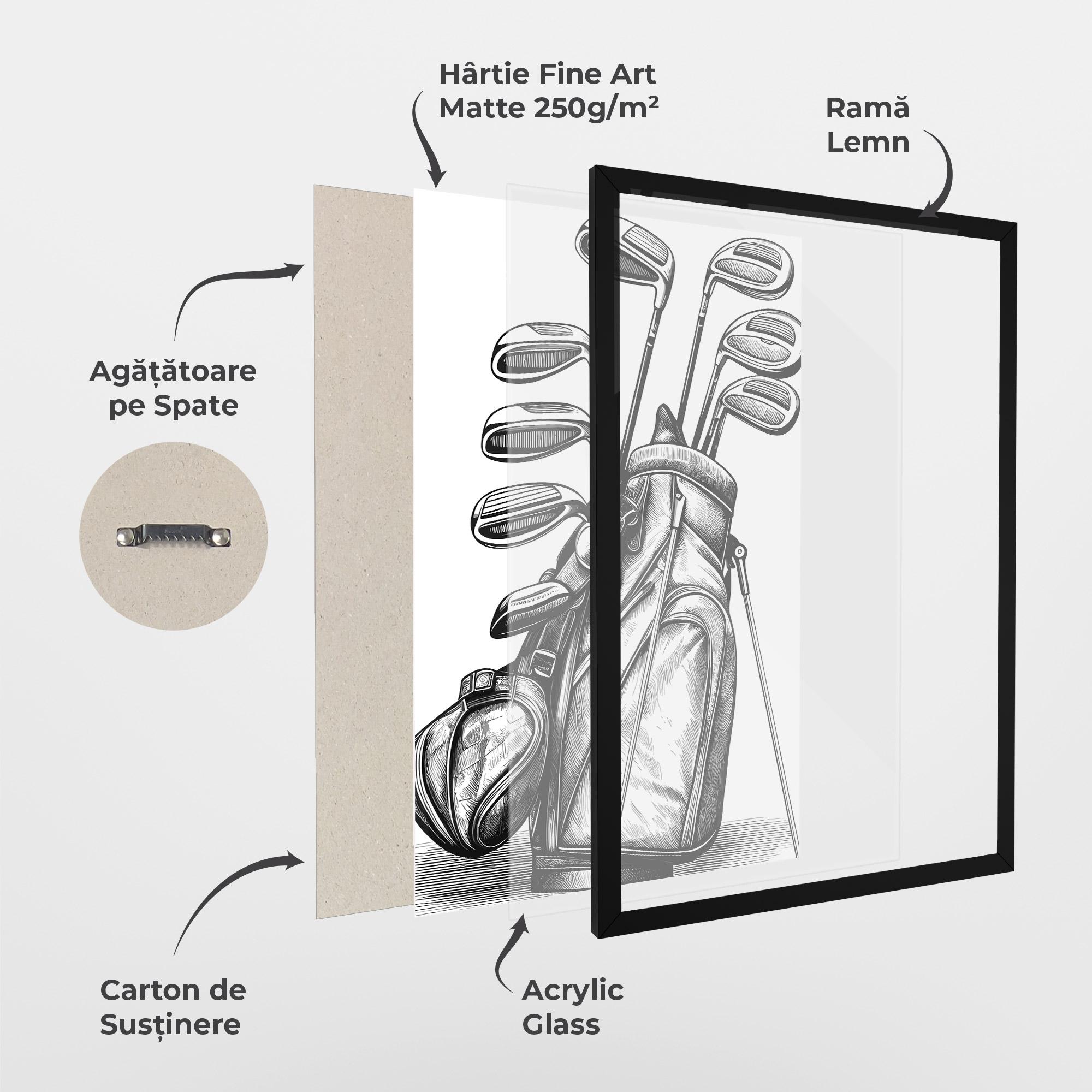 Poster Înrămat Golf Club mockup 1