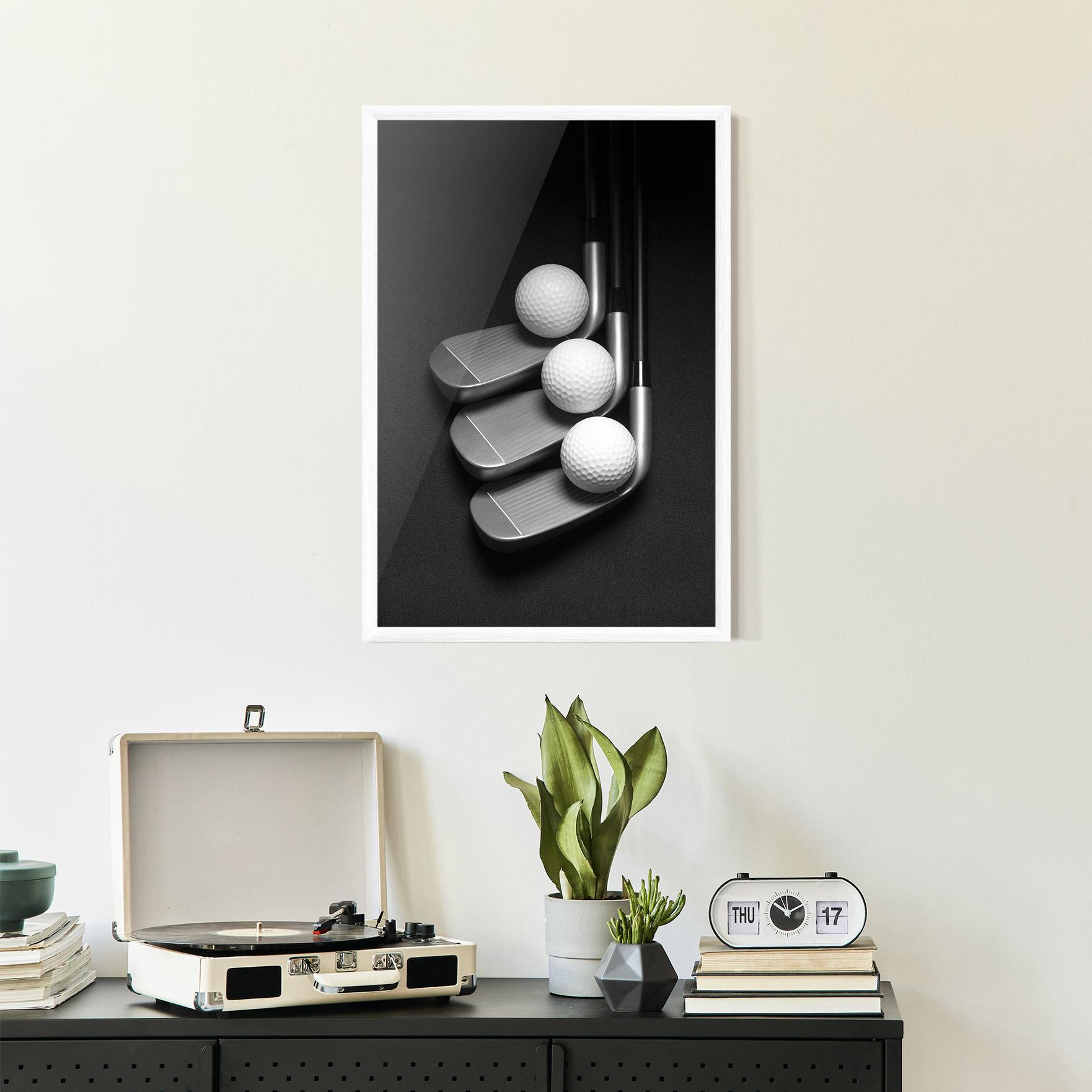 Poster Înrămat 3 Golf Balls mockup 2