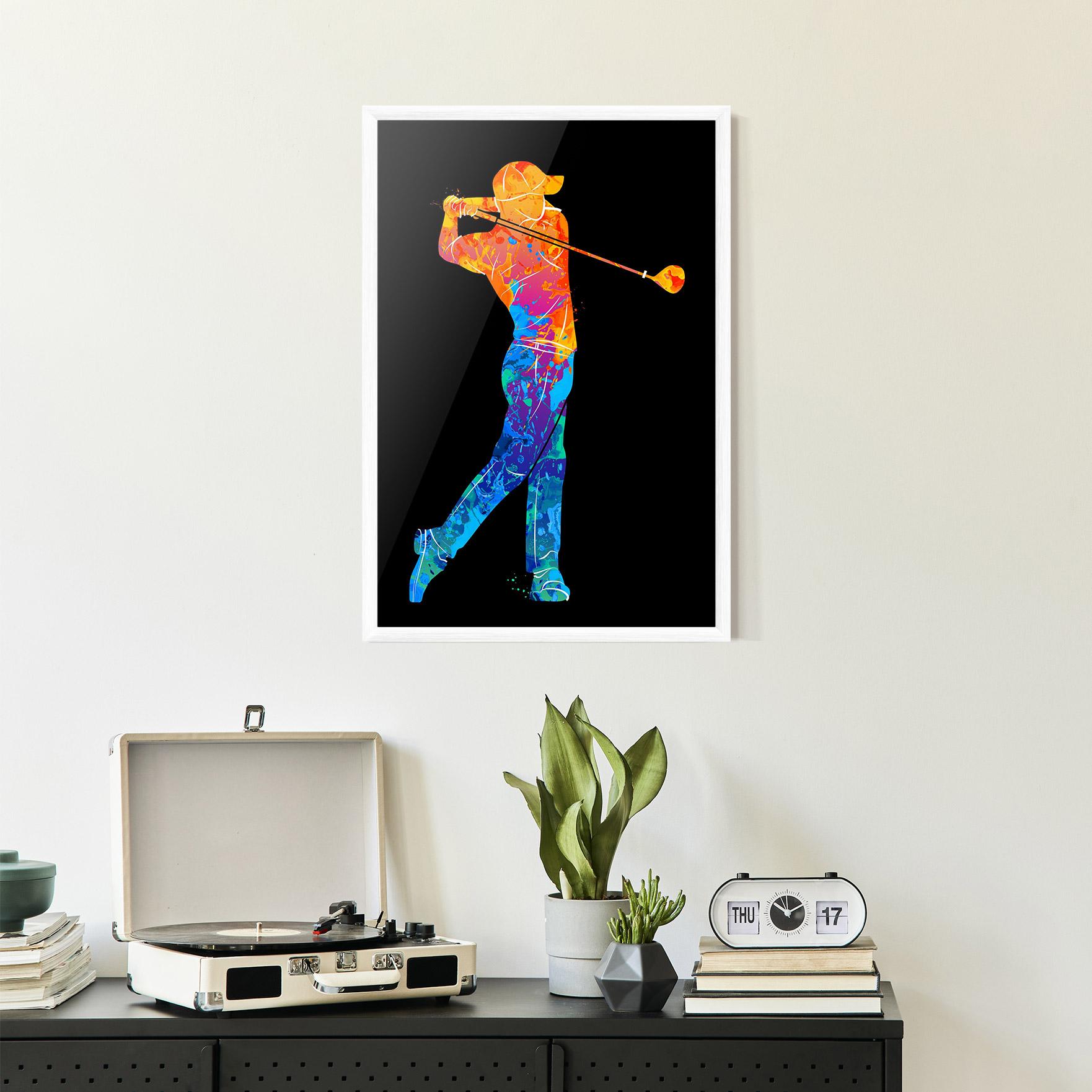 Poster Înrămat Color Mix Golf mockup 2