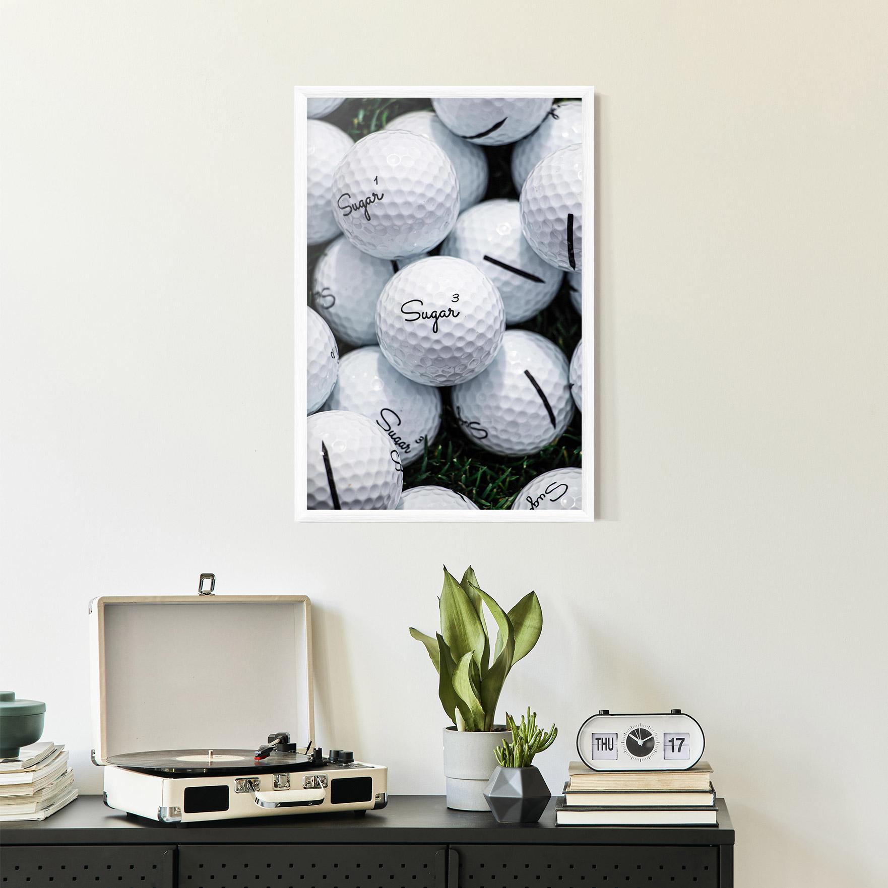 Poster Înrămat Sugar Golf Balls mockup 2