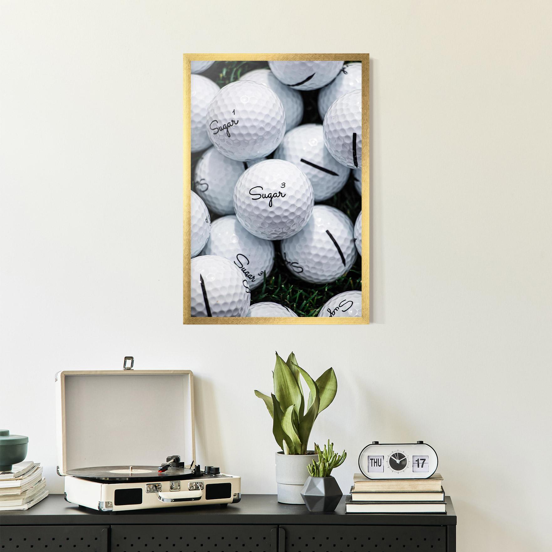 Poster Înrămat Sugar Golf Balls mockup 2