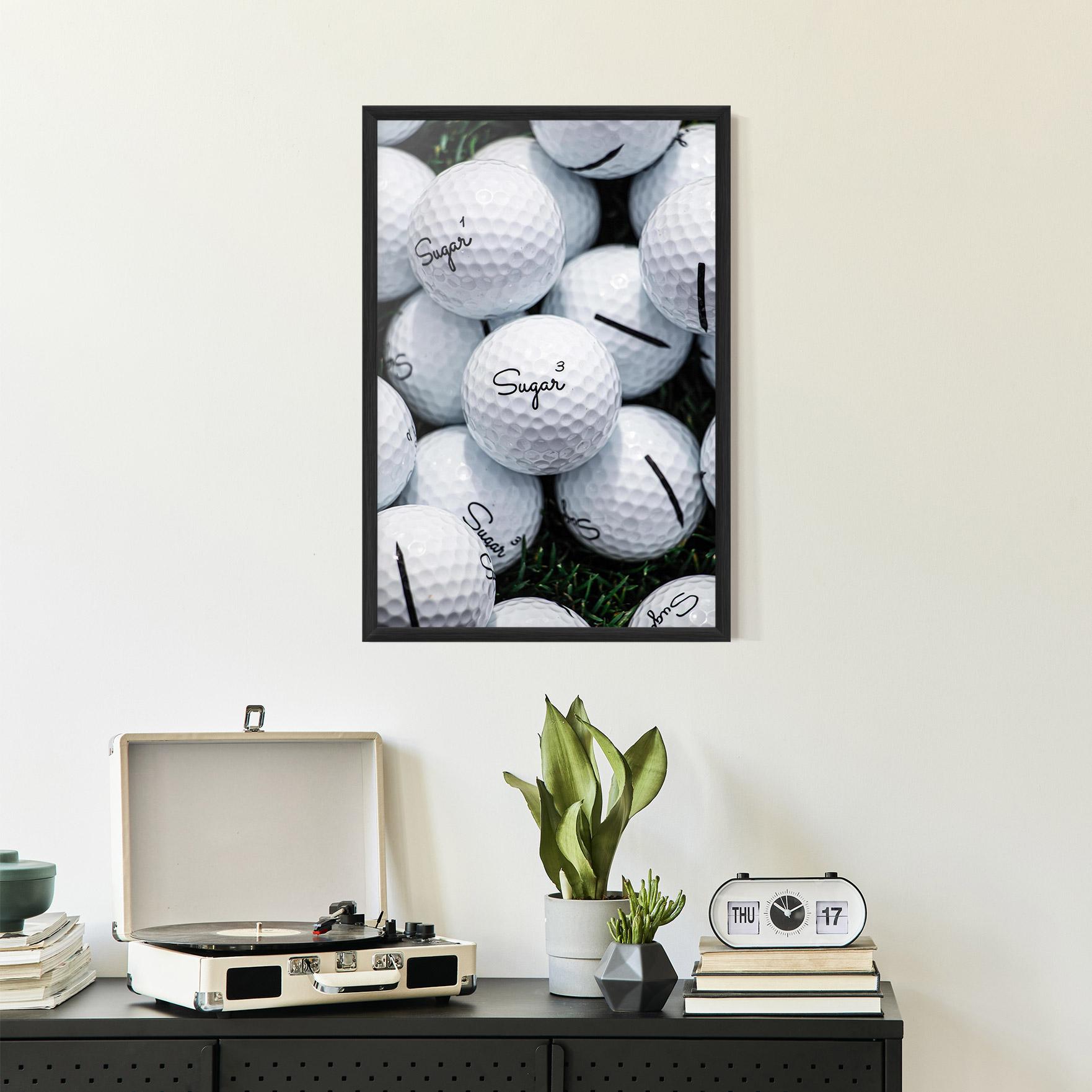 Poster Înrămat Sugar Golf Balls mockup 2