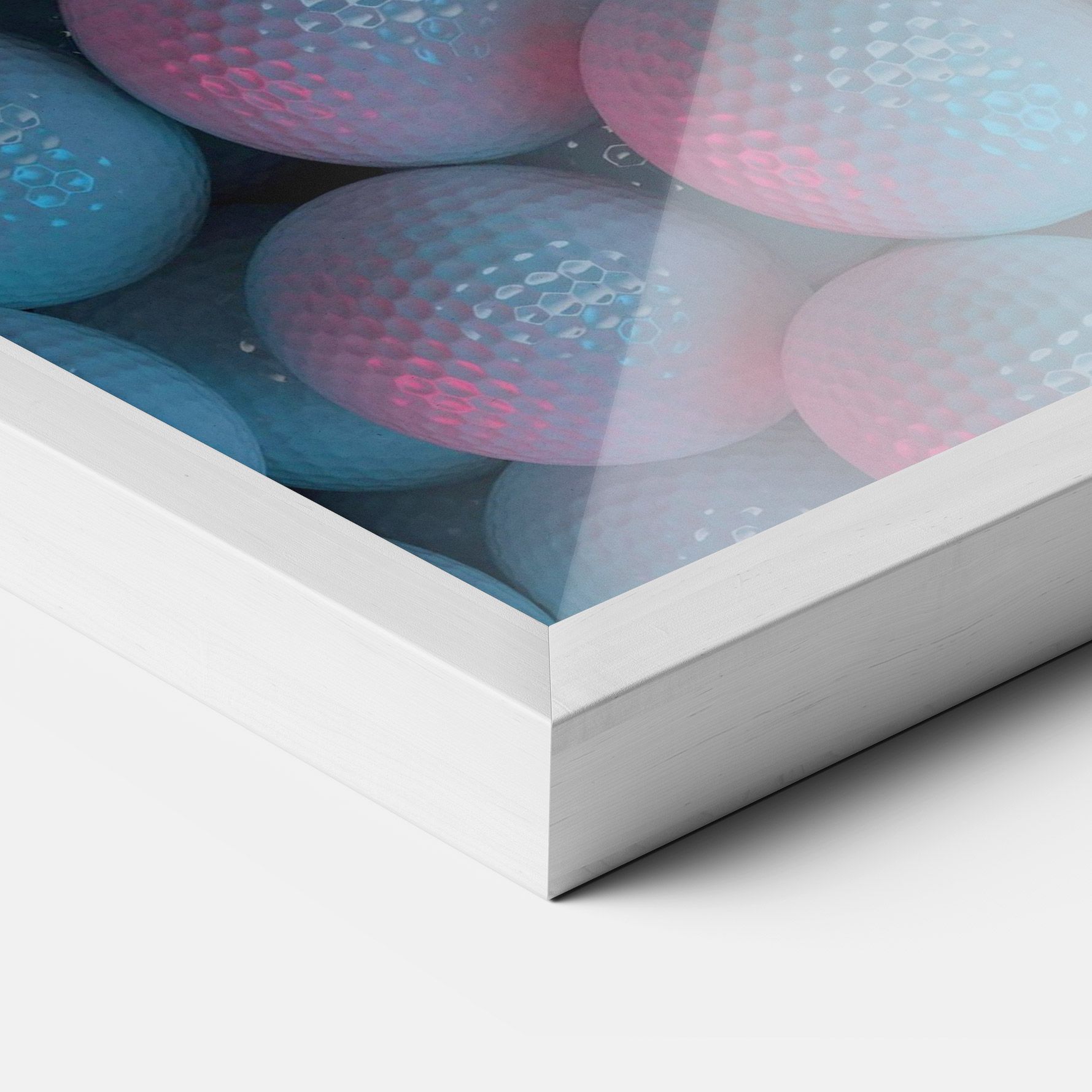 Blue Light Golf Ball mockup 3