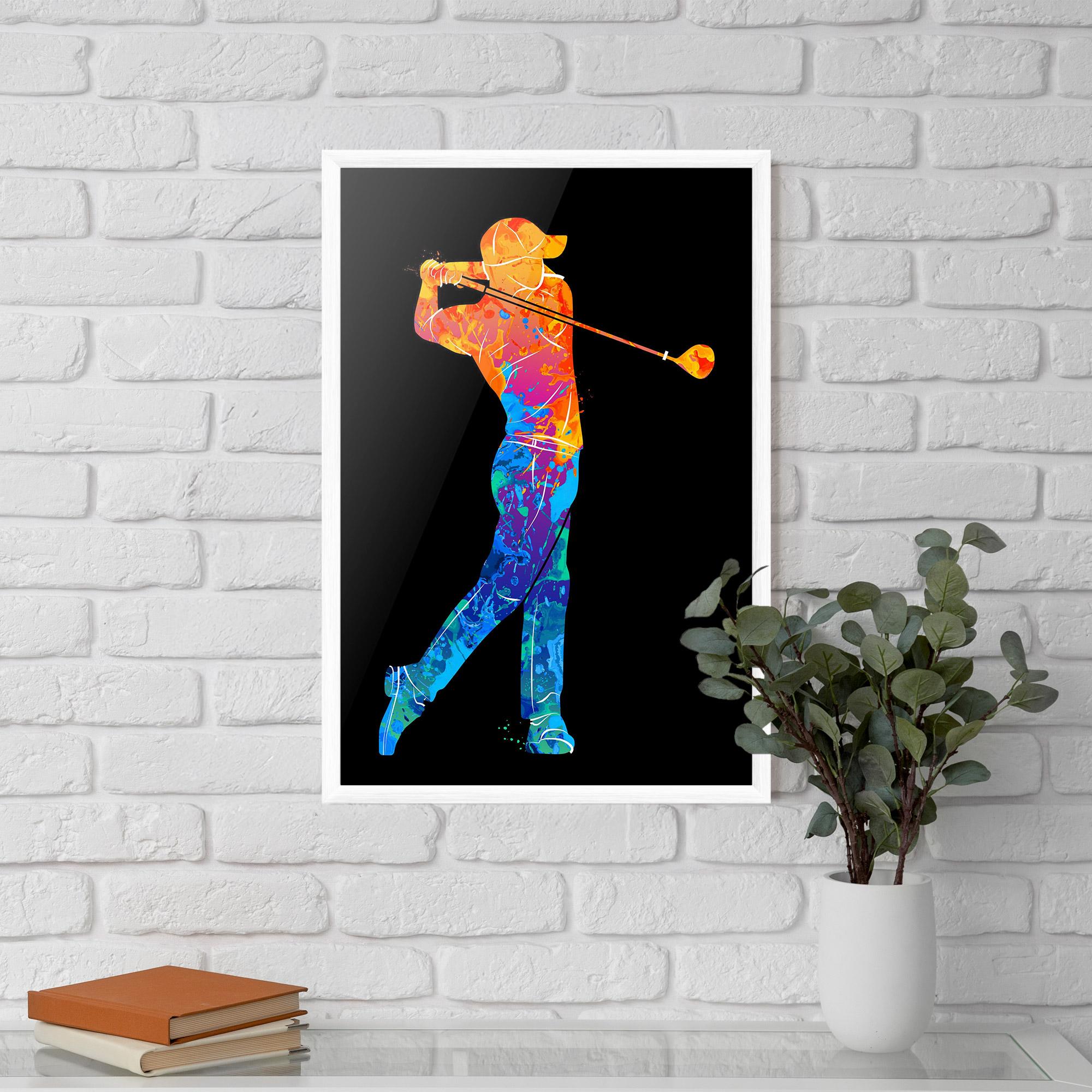 Poster Înrămat Color Mix Golf mockup 5