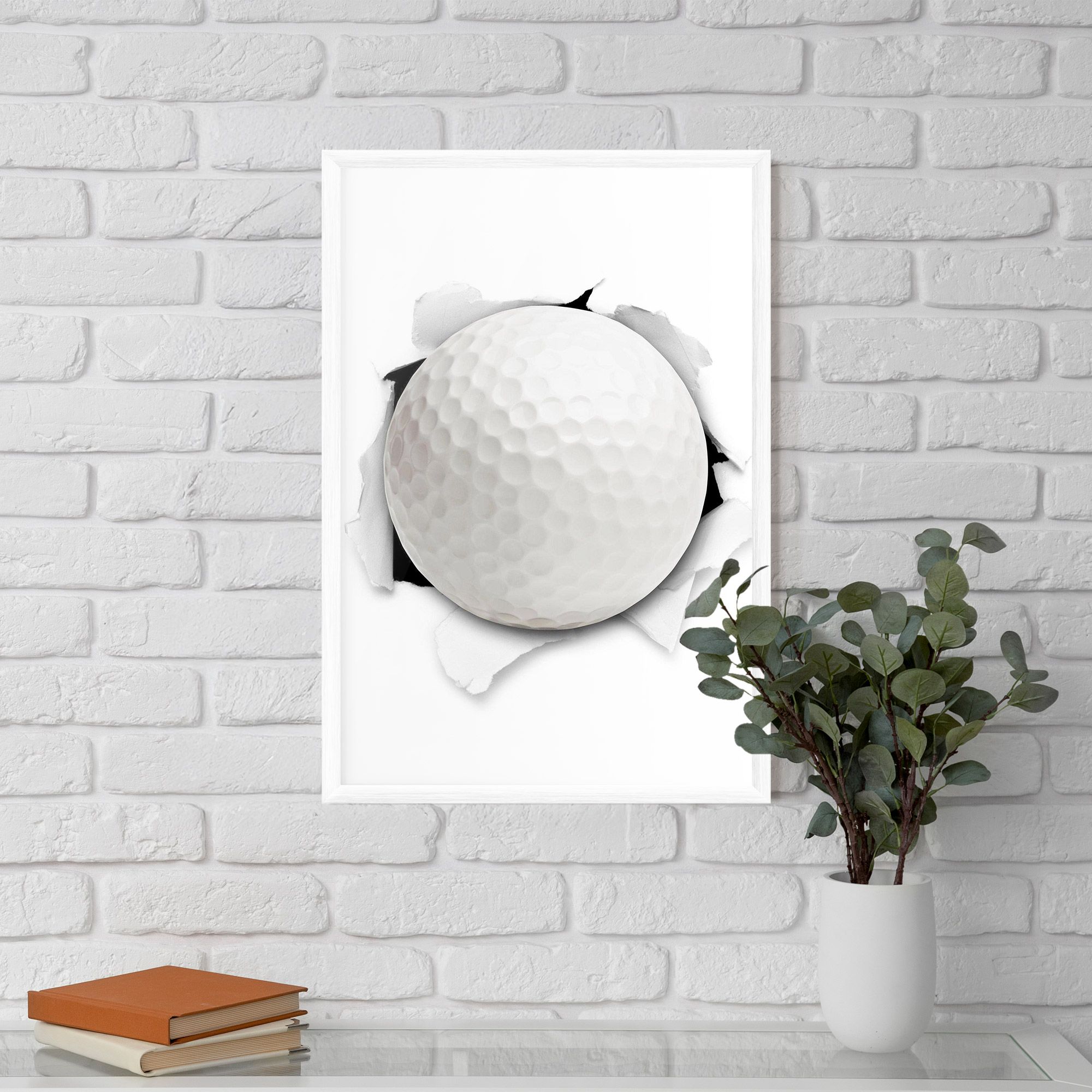 Golf Ball Bursting Hole mockup 5