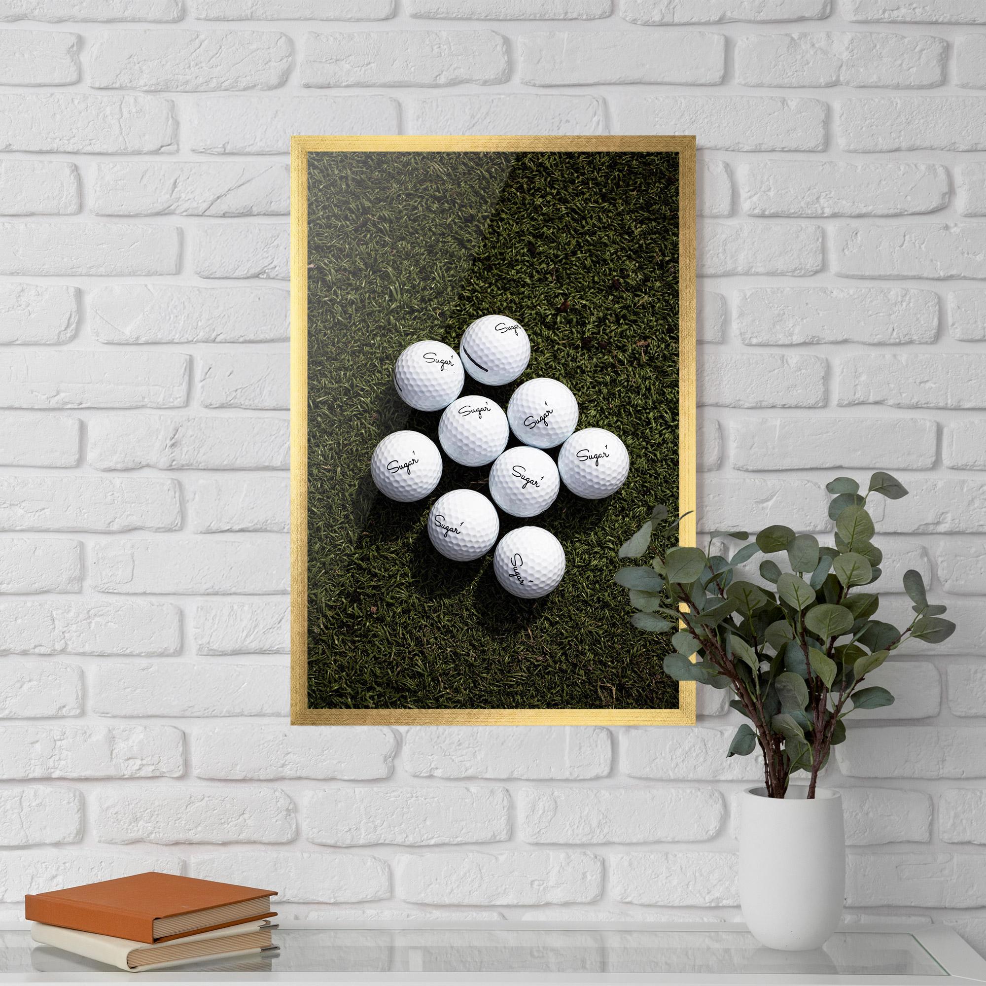 Poster Înrămat Sugar 1 Golf Balls mockup 5